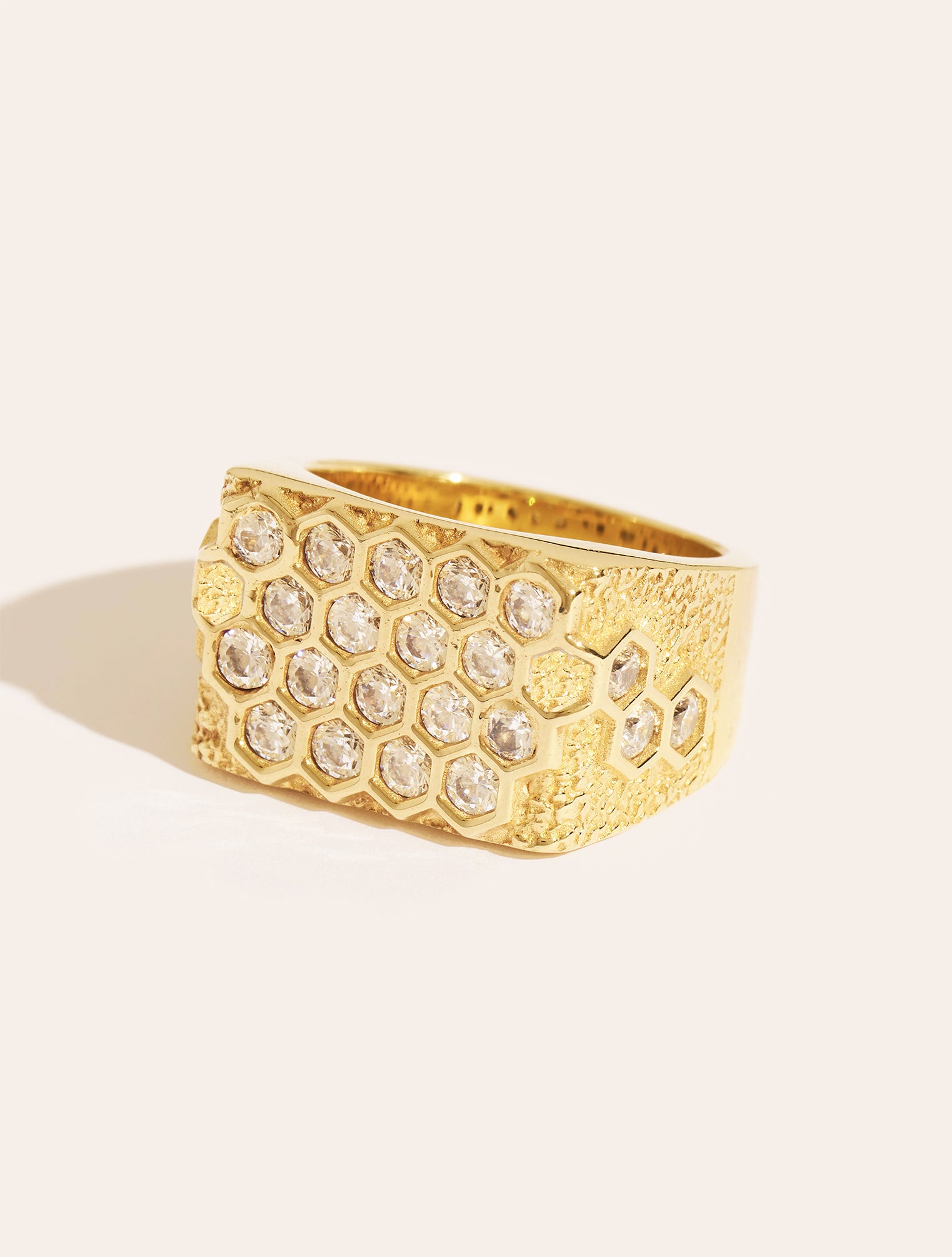 Bague Règne animal - Abeille | Be Maad - Bague Abeille en laiton doré à l'or fin 18K