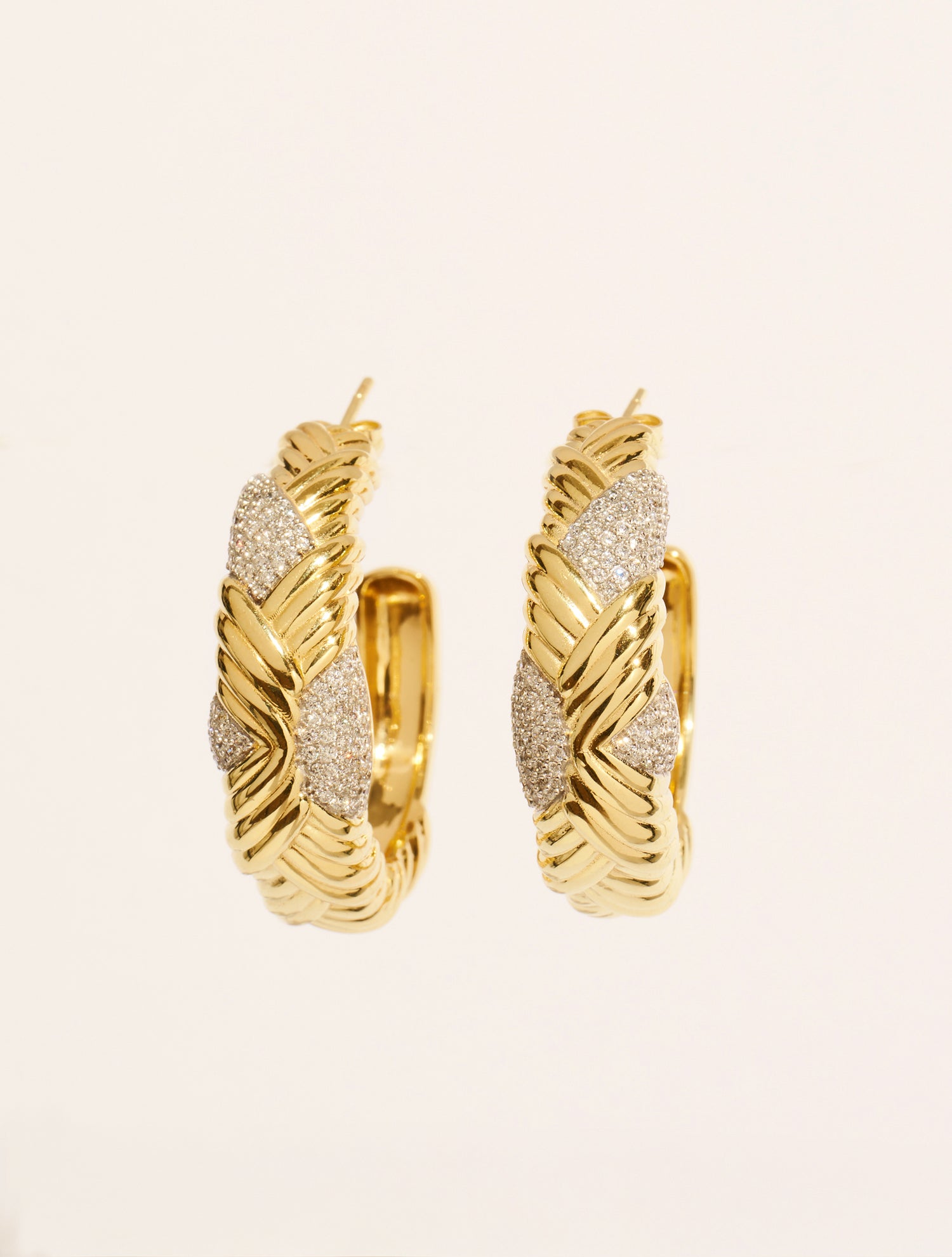 Paradoxe hoops - Gold and silver