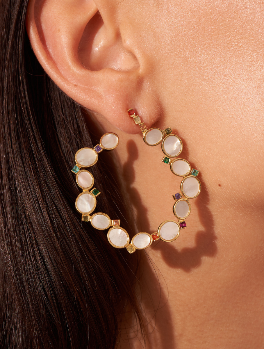 Boucles d'oreilles Héra - Nacre