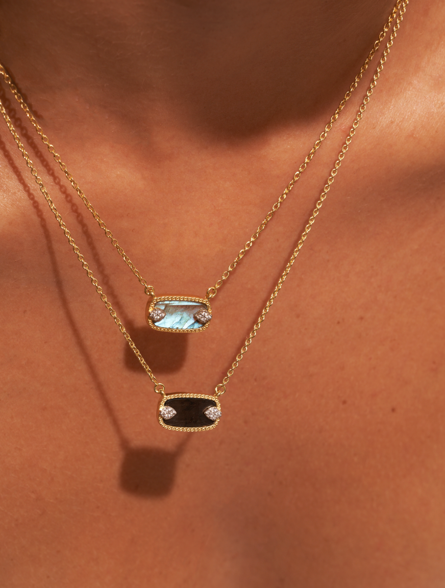 Sangha Necklace - Labradorite