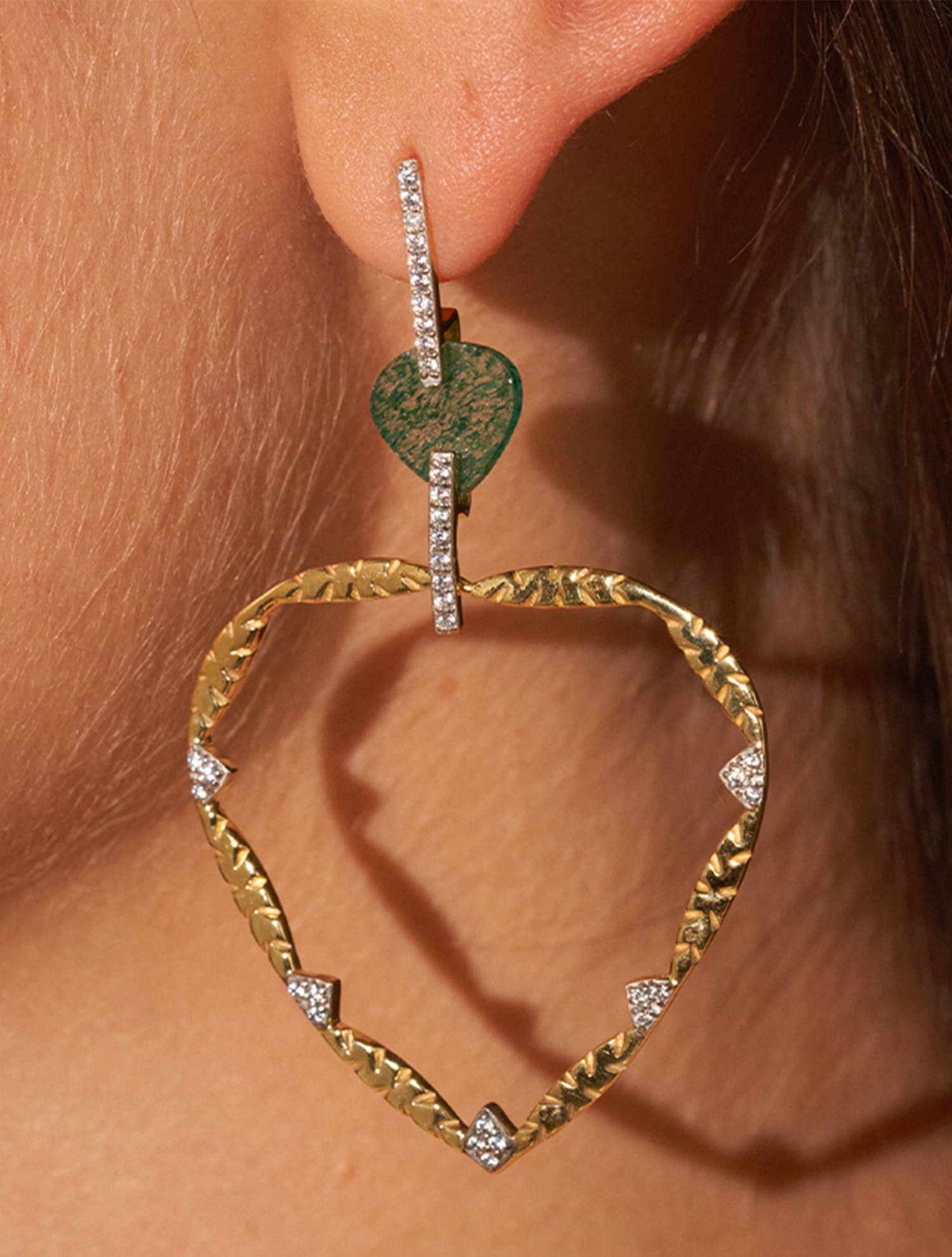 Boucles d'oreilles Lima - Aventurine