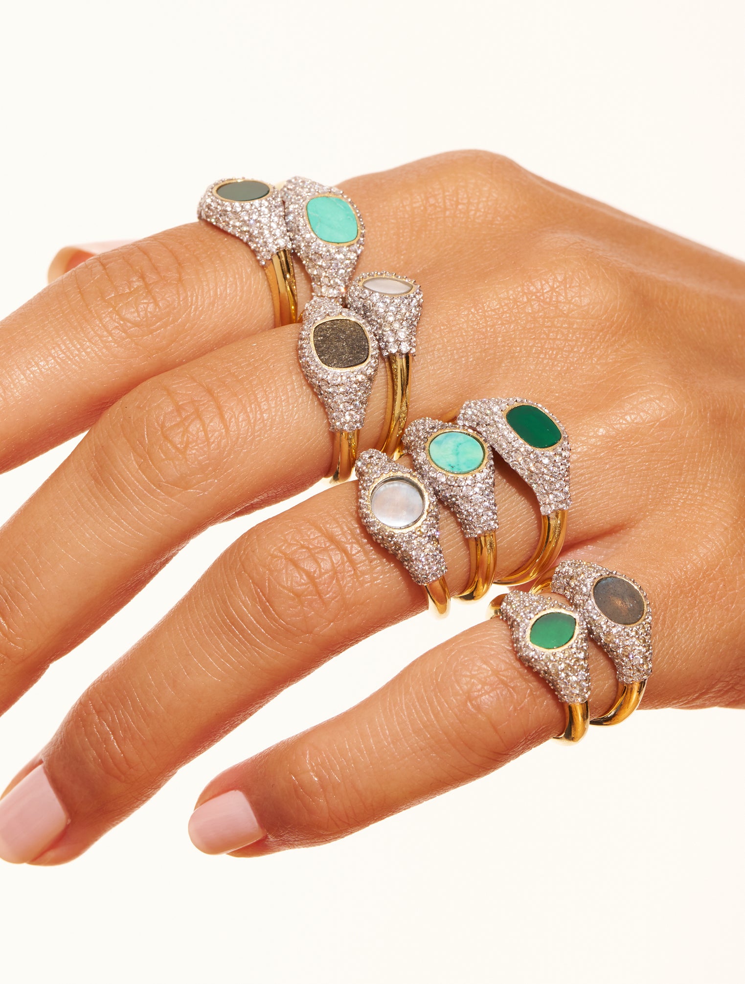 Sunny Green Onyx Ring | Be Maad - Fine & delicate women's