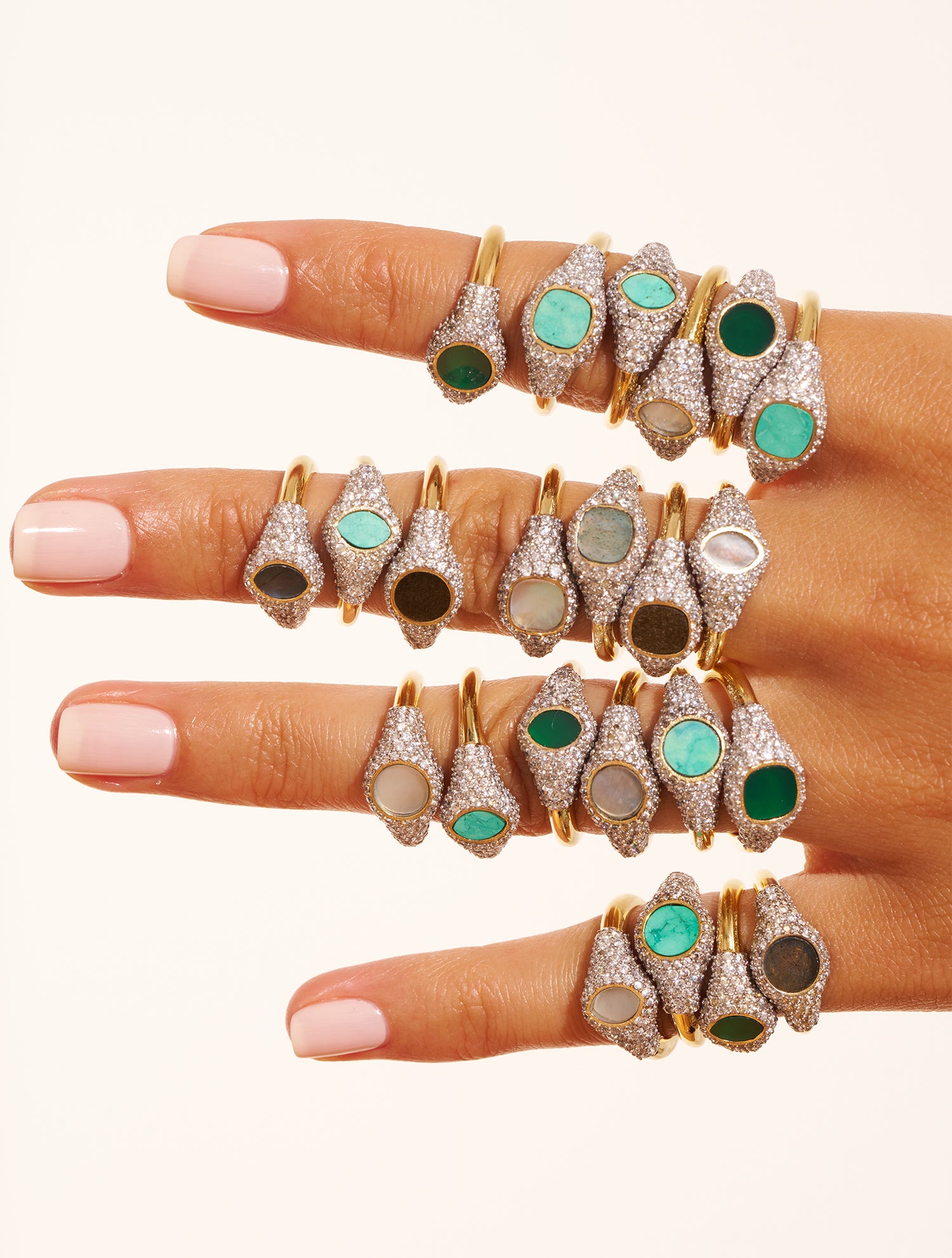 Bague Holi - Onyx Vert