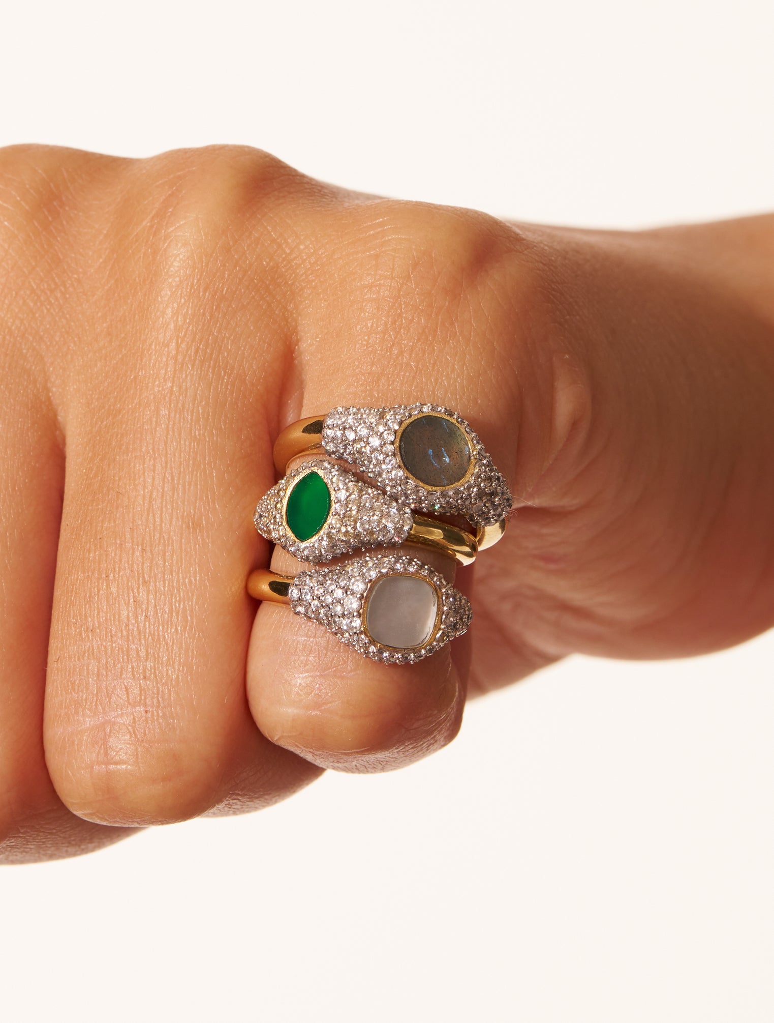 Sunny Green Onyx Ring | Be Maad - Fine & delicate women's