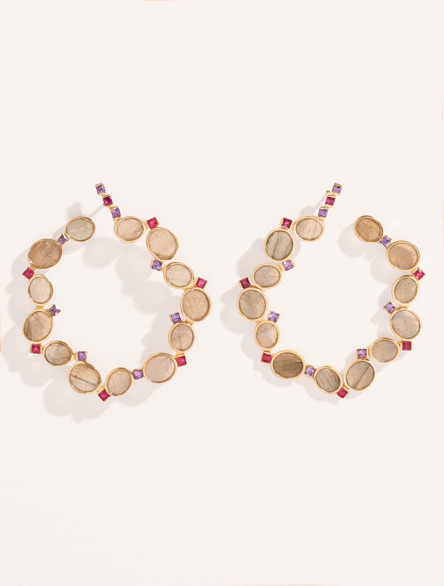 Boucles d'oreilles Héra - Labradorite