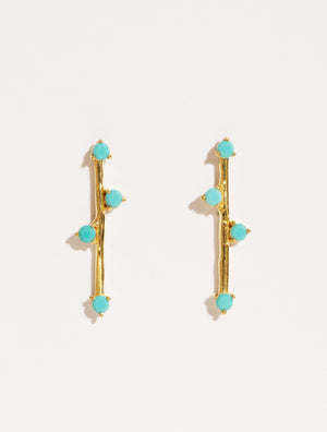 Boucles d'oreilles Delia - Turquoise