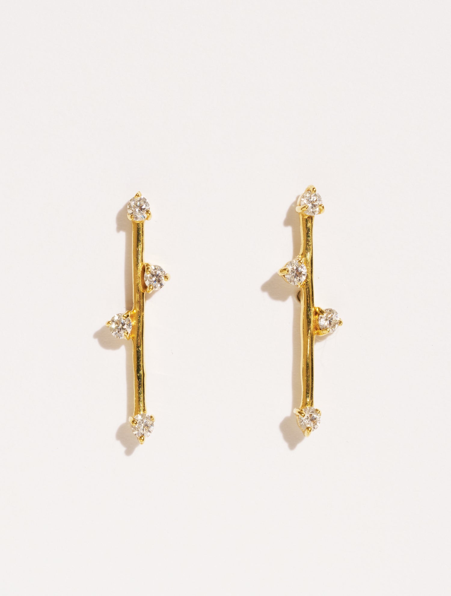 Boucles d'oreilles Delia - Zircons Blancs