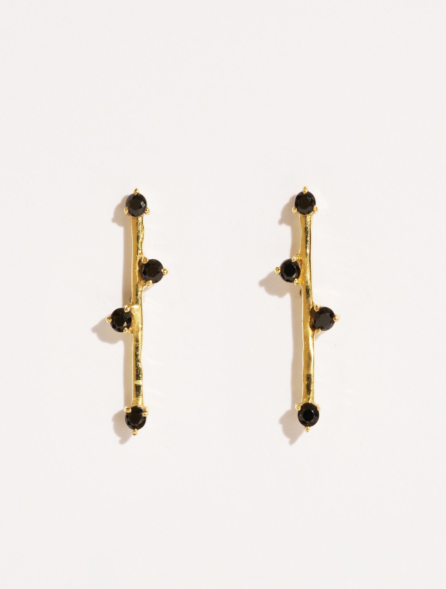 Boucles d'oreilles Delia - Zircons Noirs