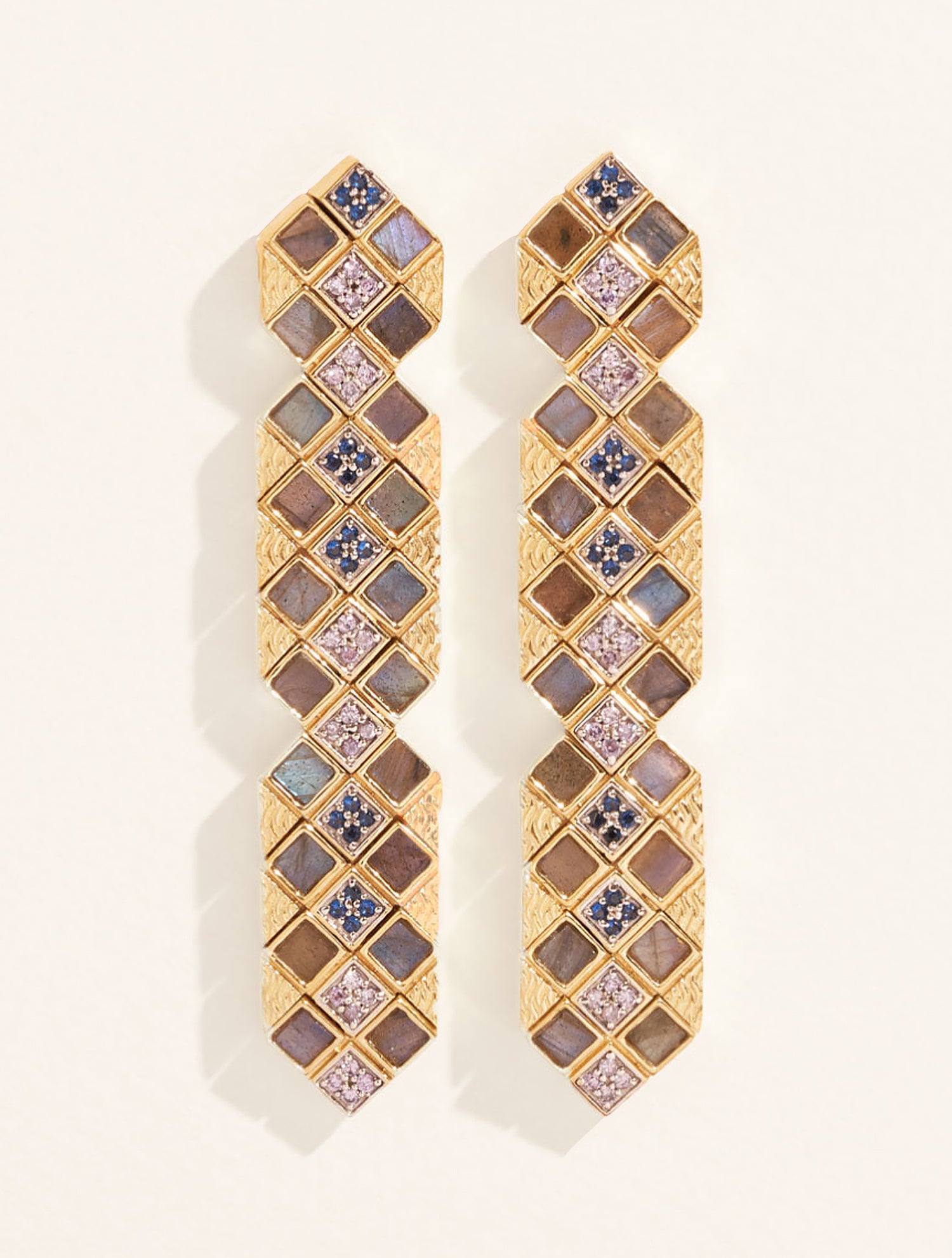 Boucles d'oreilles Idylle - Labradorite