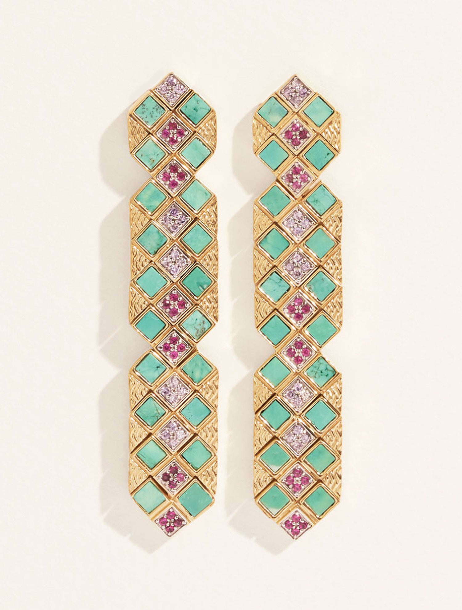 Boucles d'oreilles Idylle - Turquoise