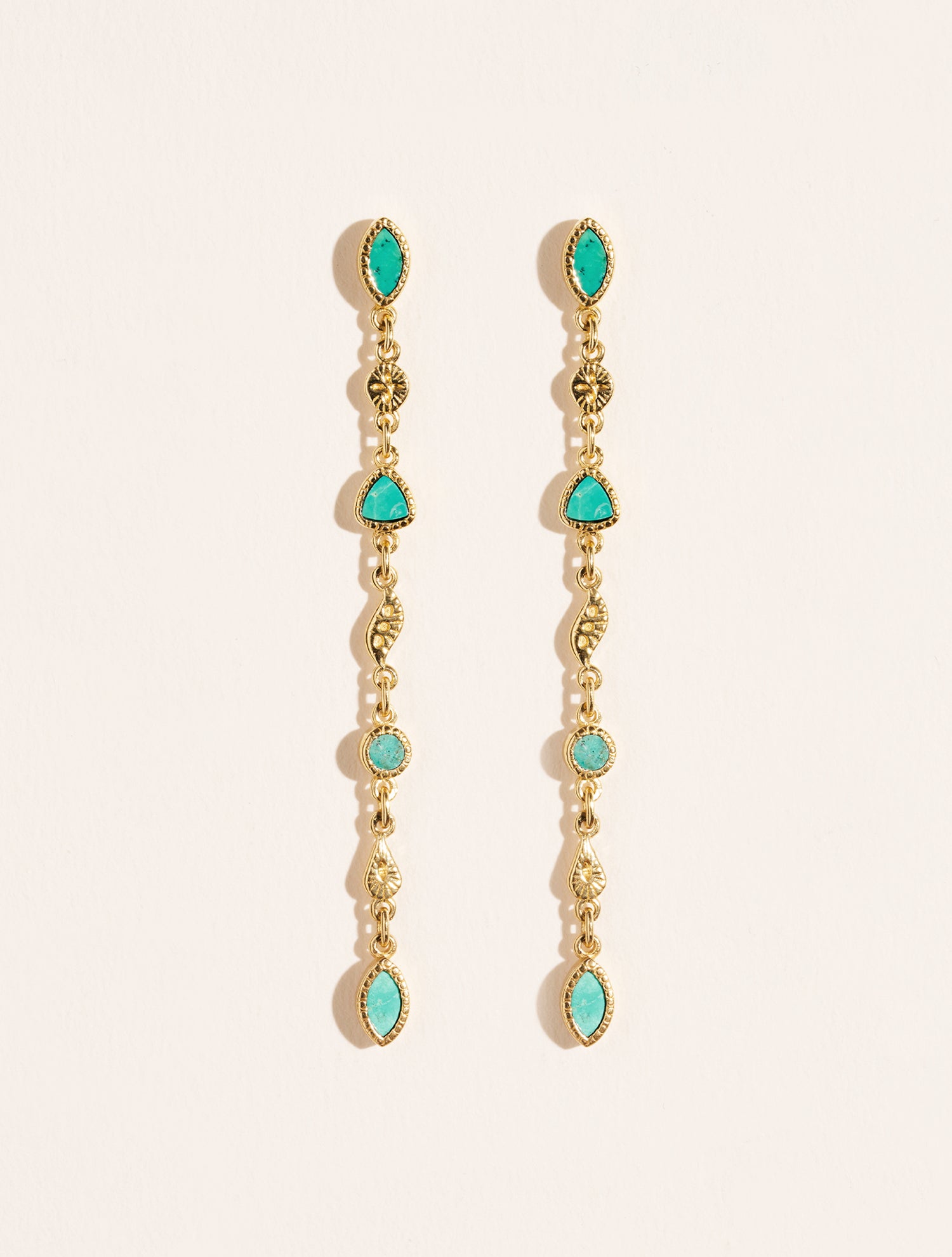 Boucles d'oreilles Macha - Turquoise