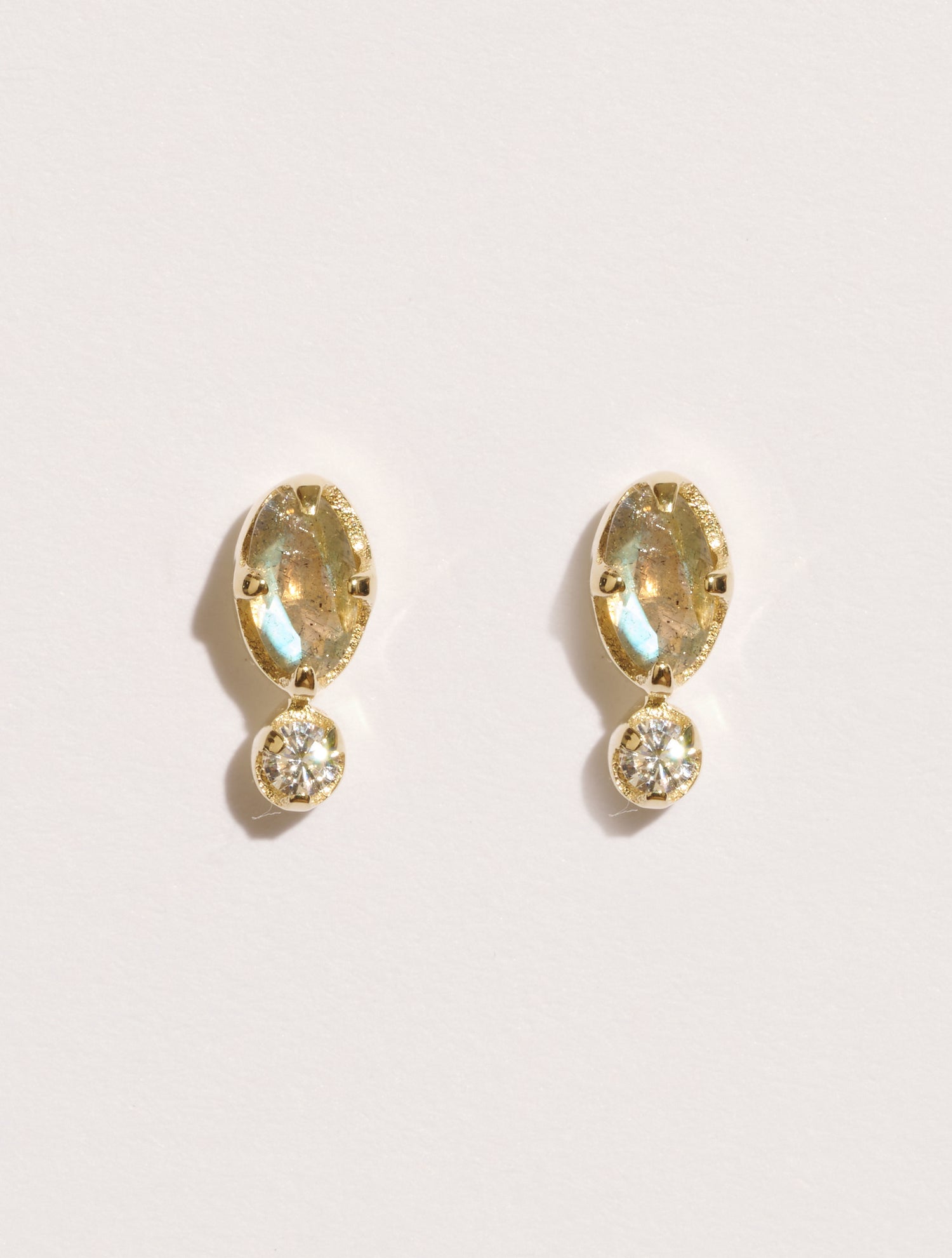 Boucles d'oreilles Mani - Labradorite