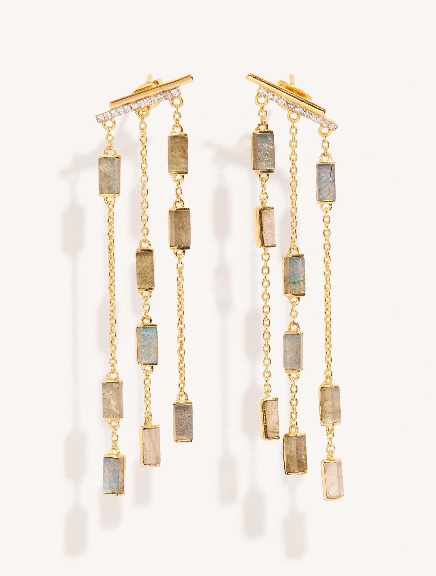 Boucles d'oreilles Mara - Labradorite