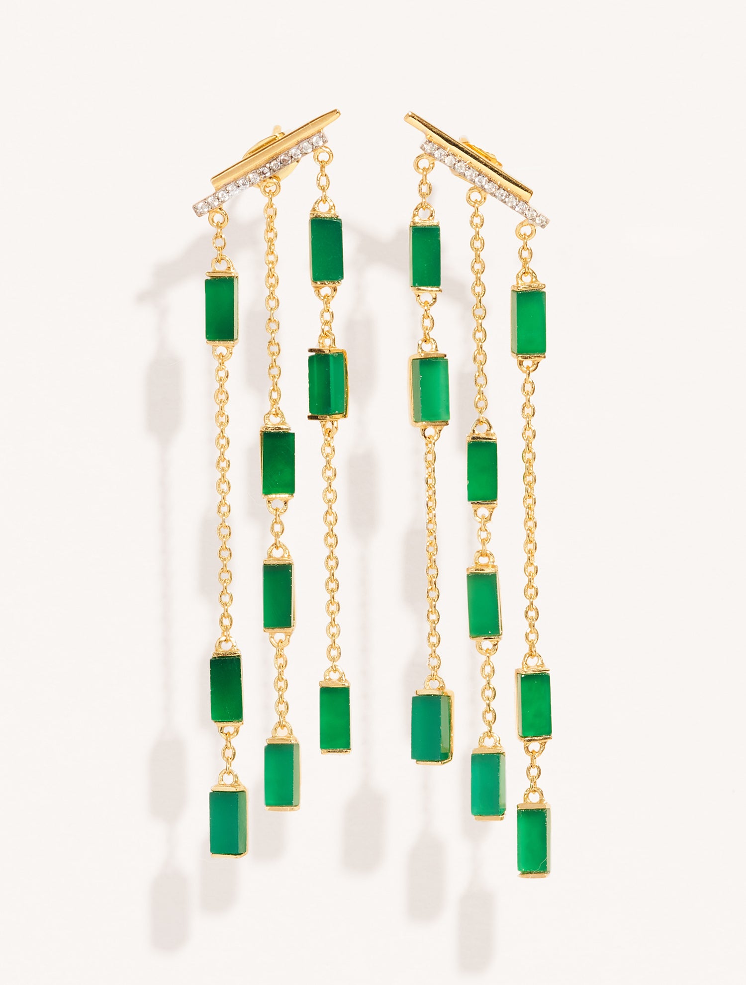 Boucles d'oreilles Mara - Onyx Vert