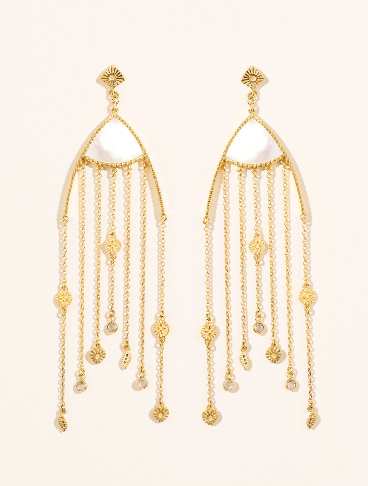 Boucles d'oreilles Mina - Nacre