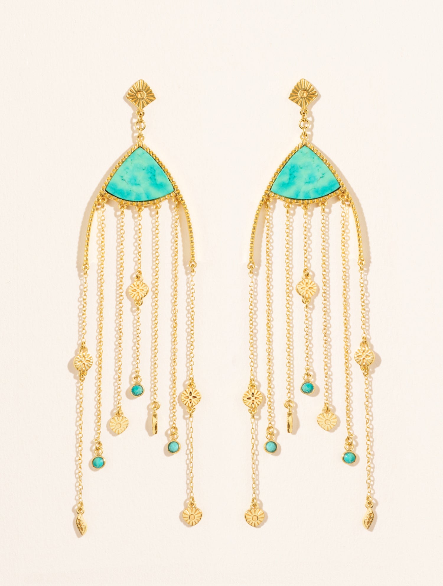 Boucles d'oreilles Mina - Turquoise