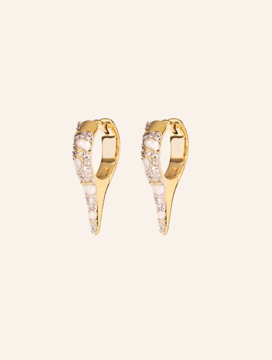 Ranee Earrings - White