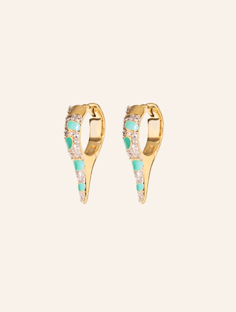 Boucles d'oreilles Ranee - Turquoise