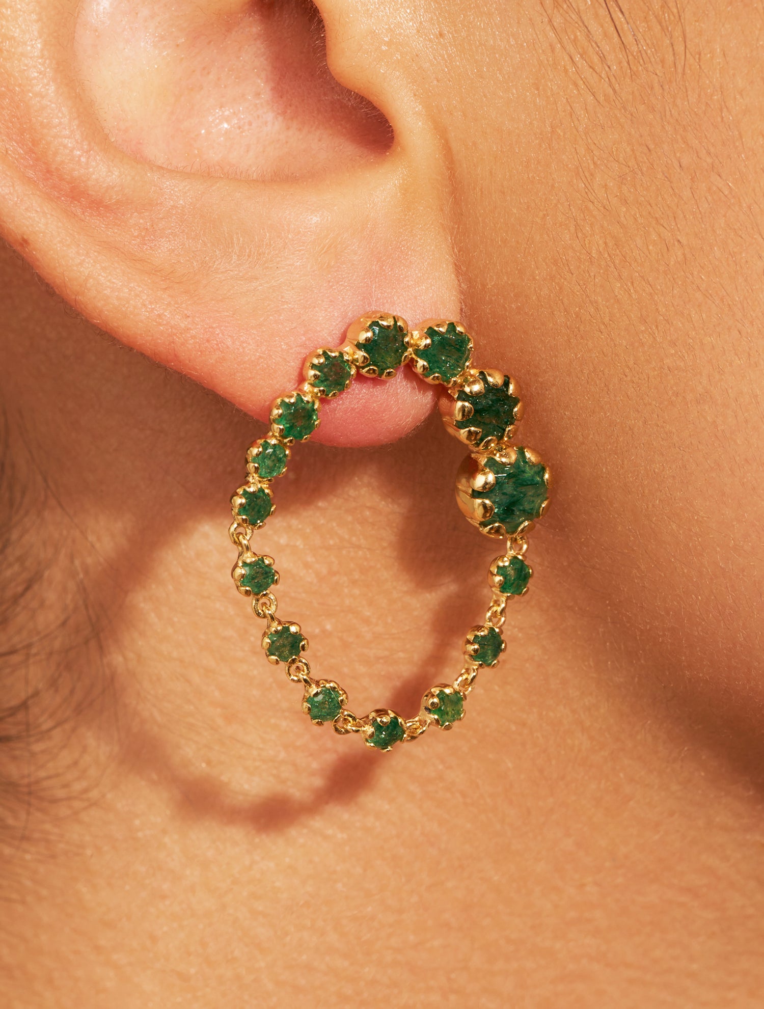 Boucles d'oreilles Rive D'or - Aventurine