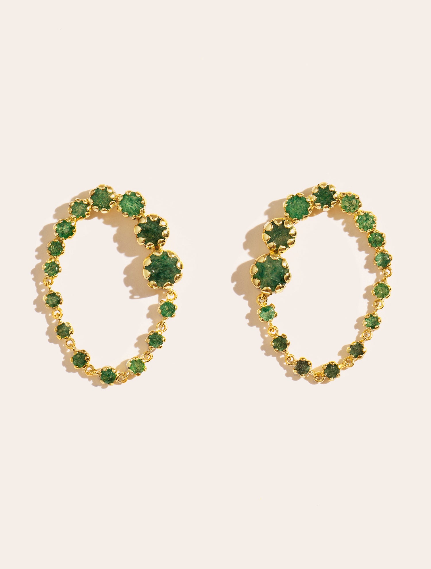 Boucles d'oreilles Rive D'or - Aventurine
