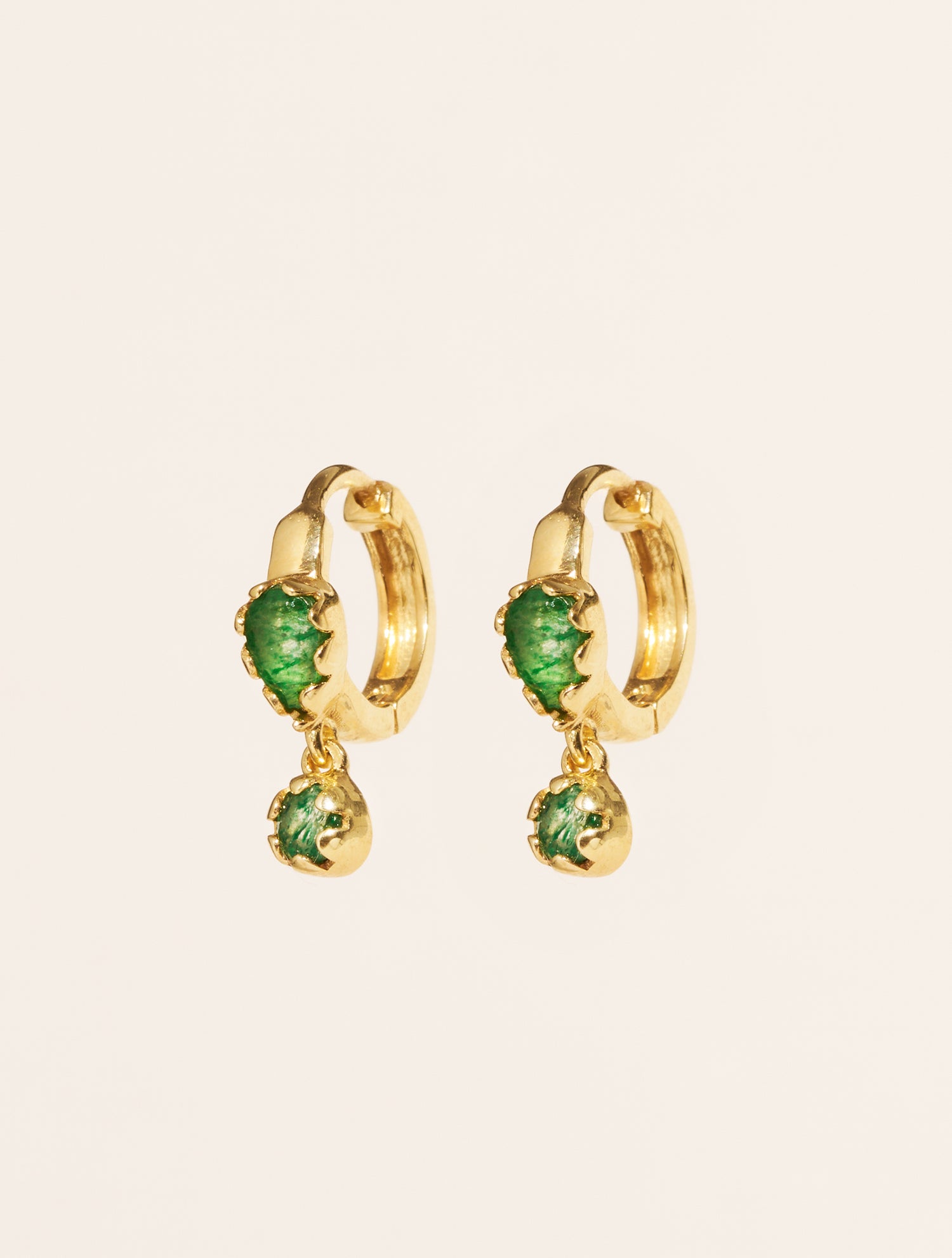 Boucles d'oreilles Safra - Aventurine