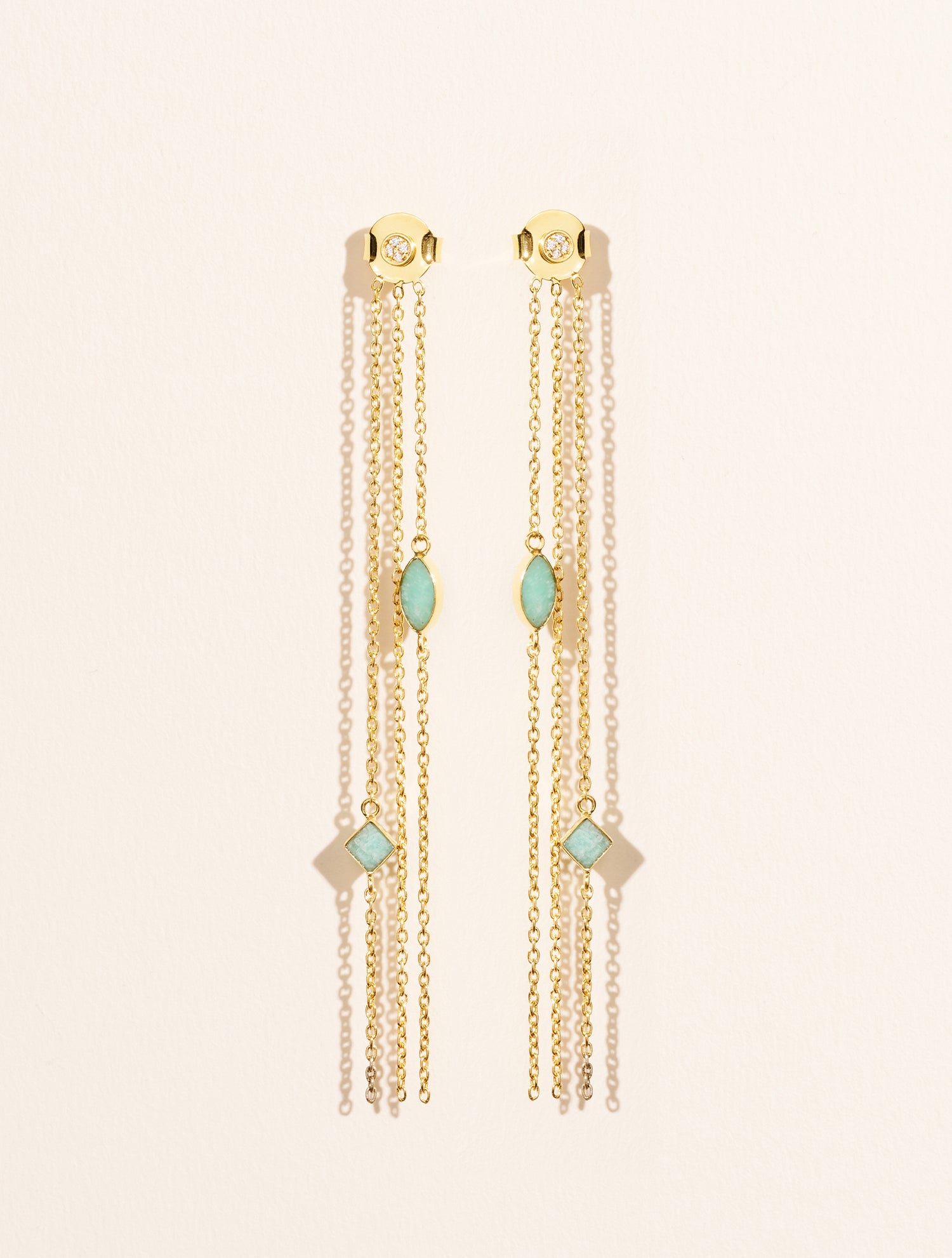 Boucles d'oreilles Shayan - Amazonite
