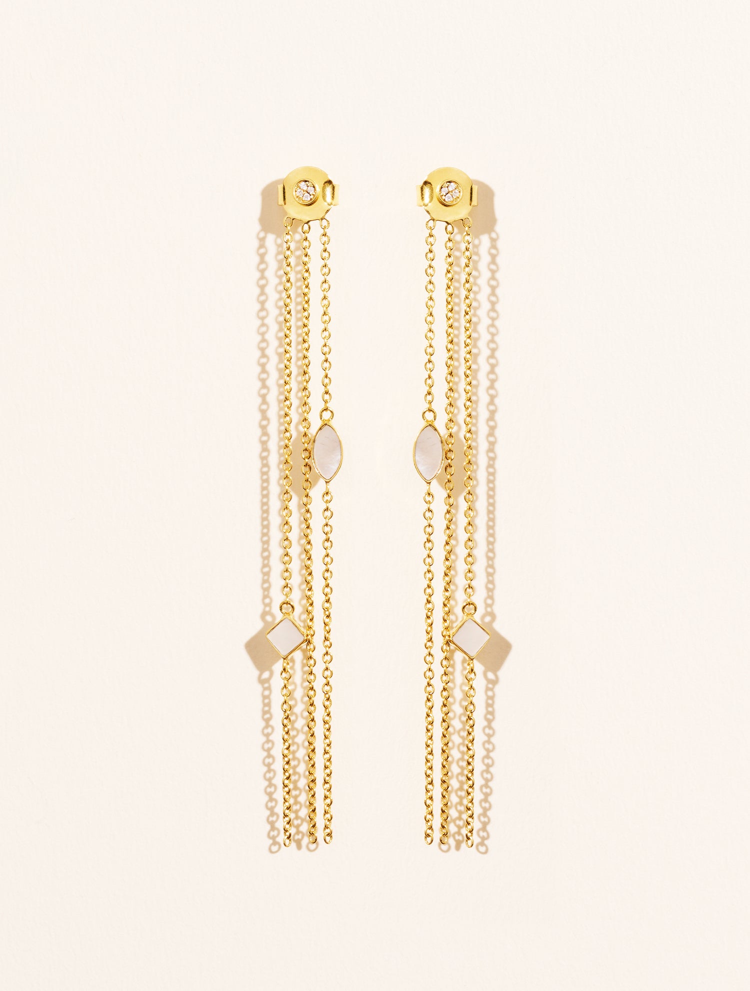 Boucles d'oreilles Shayan - Nacre