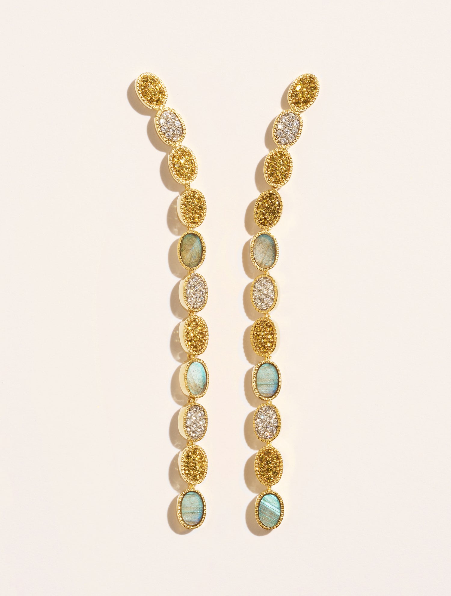 Boucles d'oreilles Sinaï - Labradorite