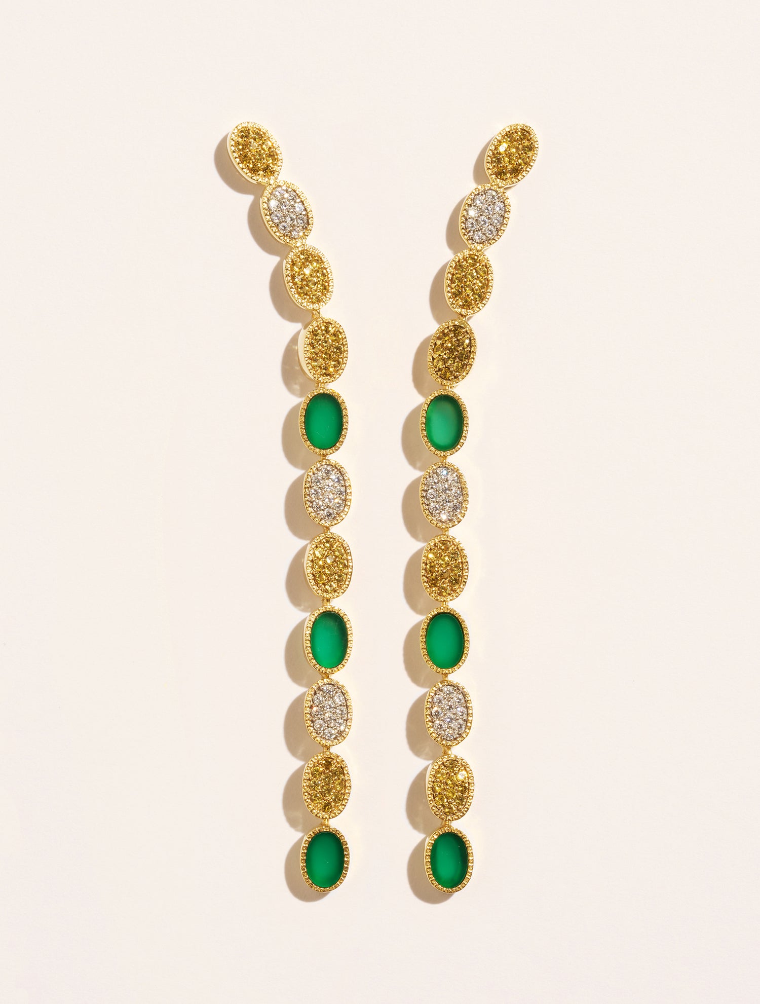 Boucles d'oreilles Sinaï - Onyx Vert