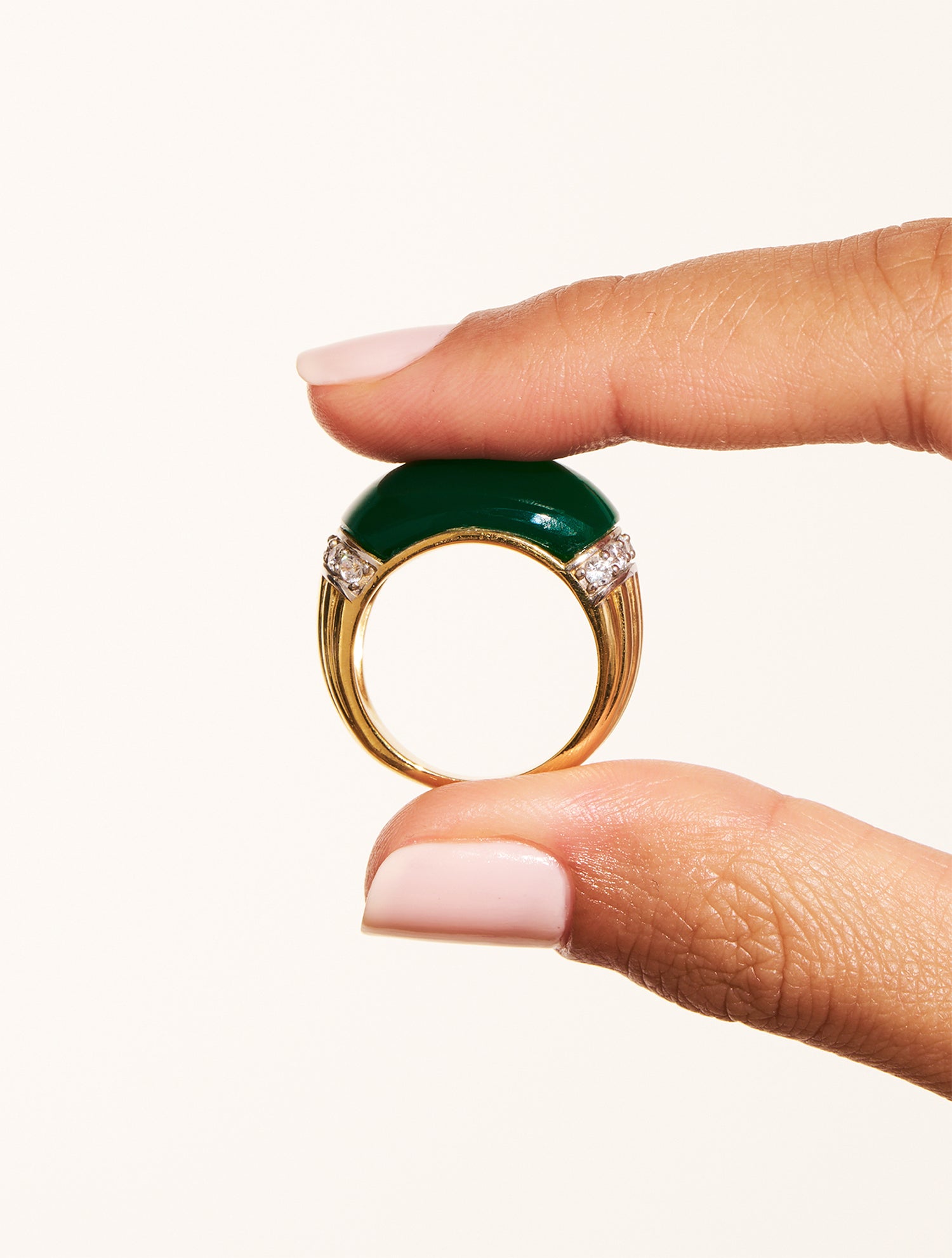 Bague Amenza - Onyx Vert