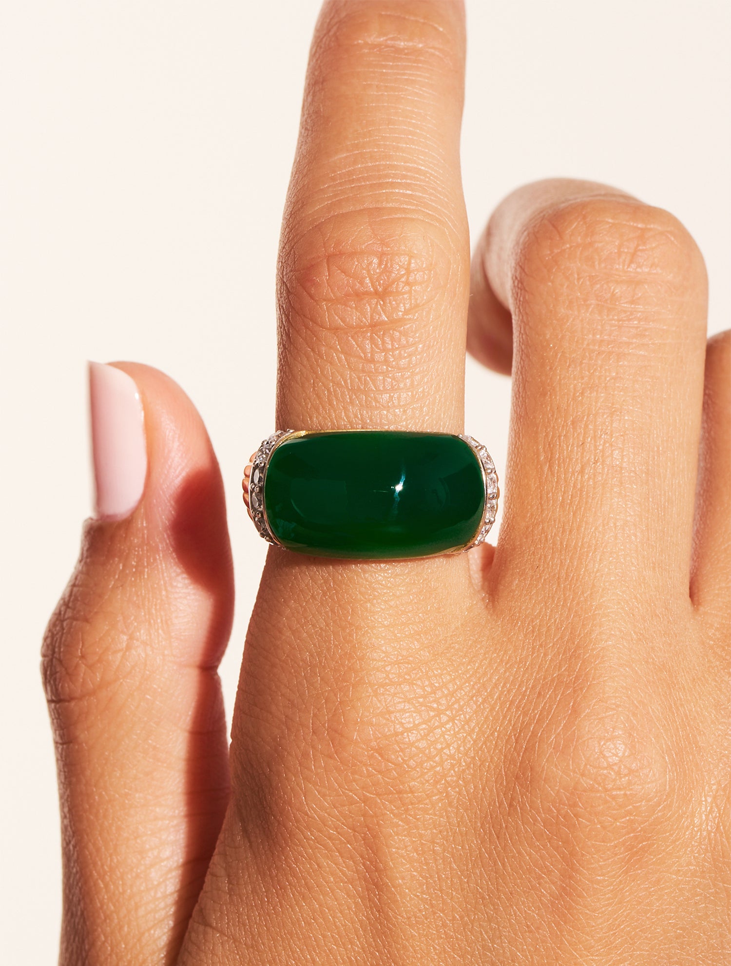 Bague Amenza - Onyx Vert