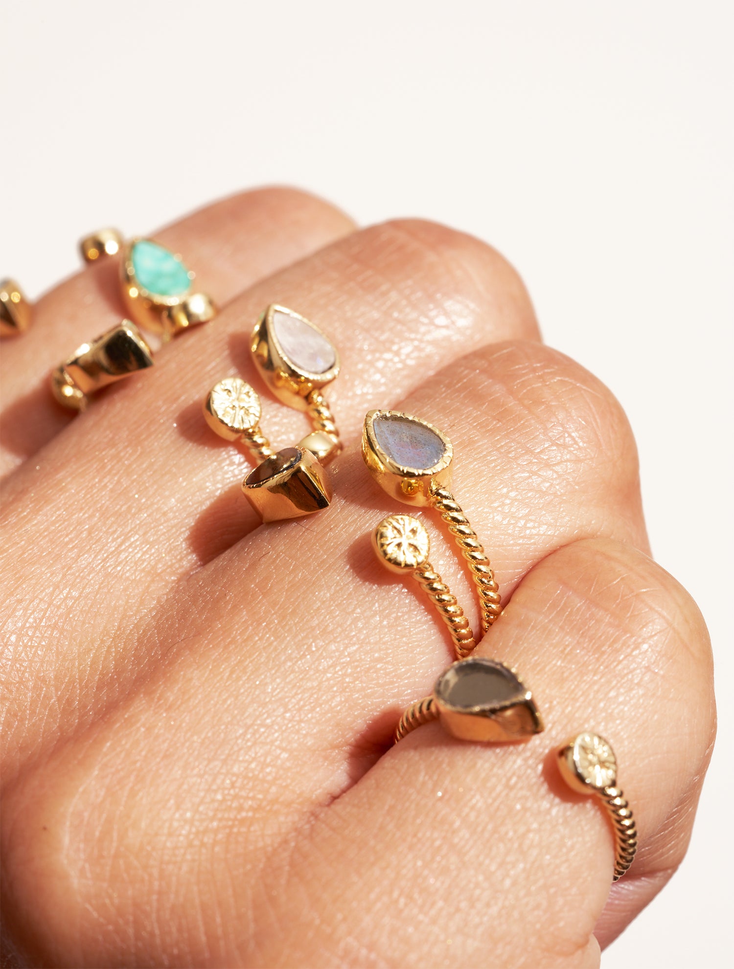 Bague Bali - Quartz Fraise