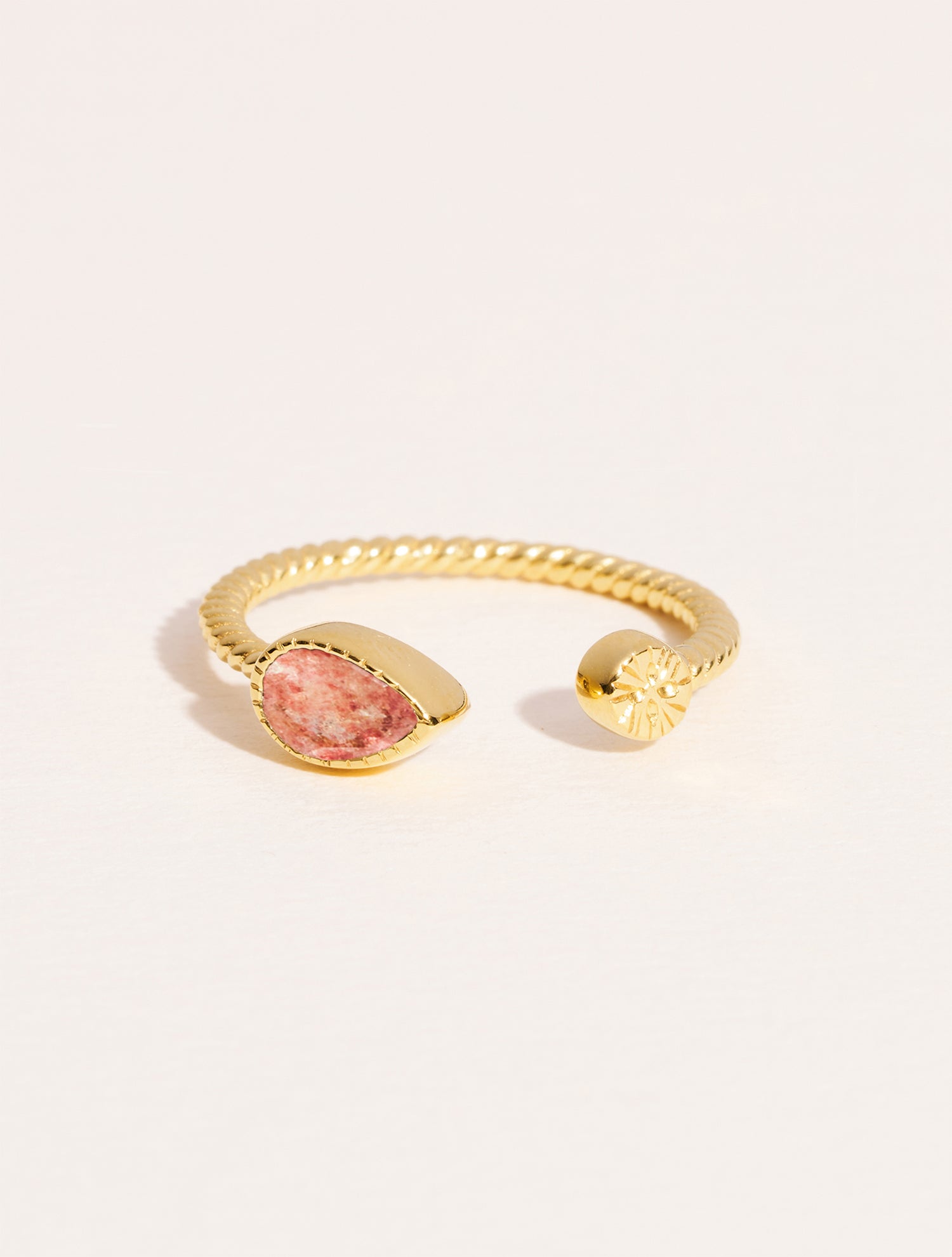Bague Bali - Quartz Fraise