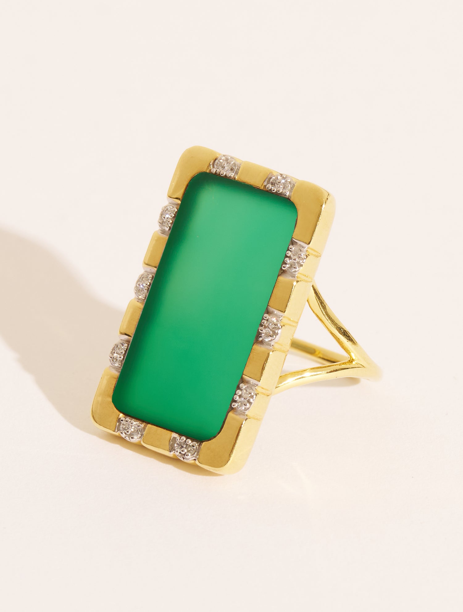 Bianca Ring - Green Onyx