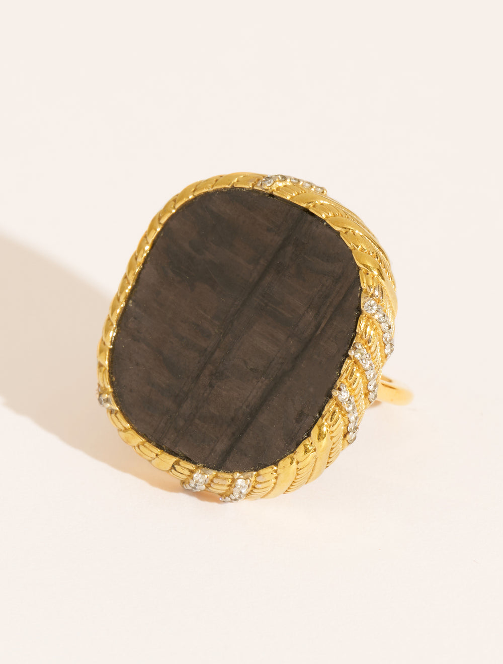 Bague Dona - Onyx Texturé