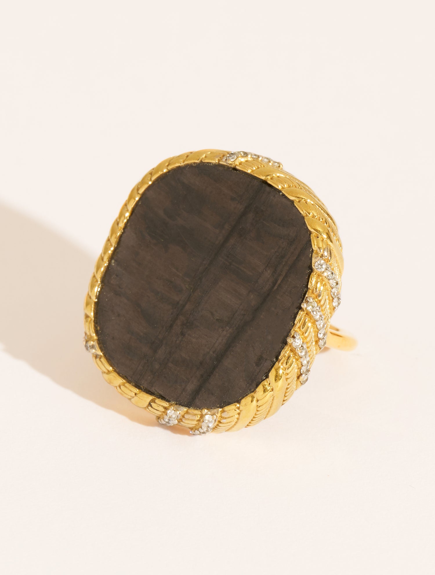 Dona Ring - Textured Onyx