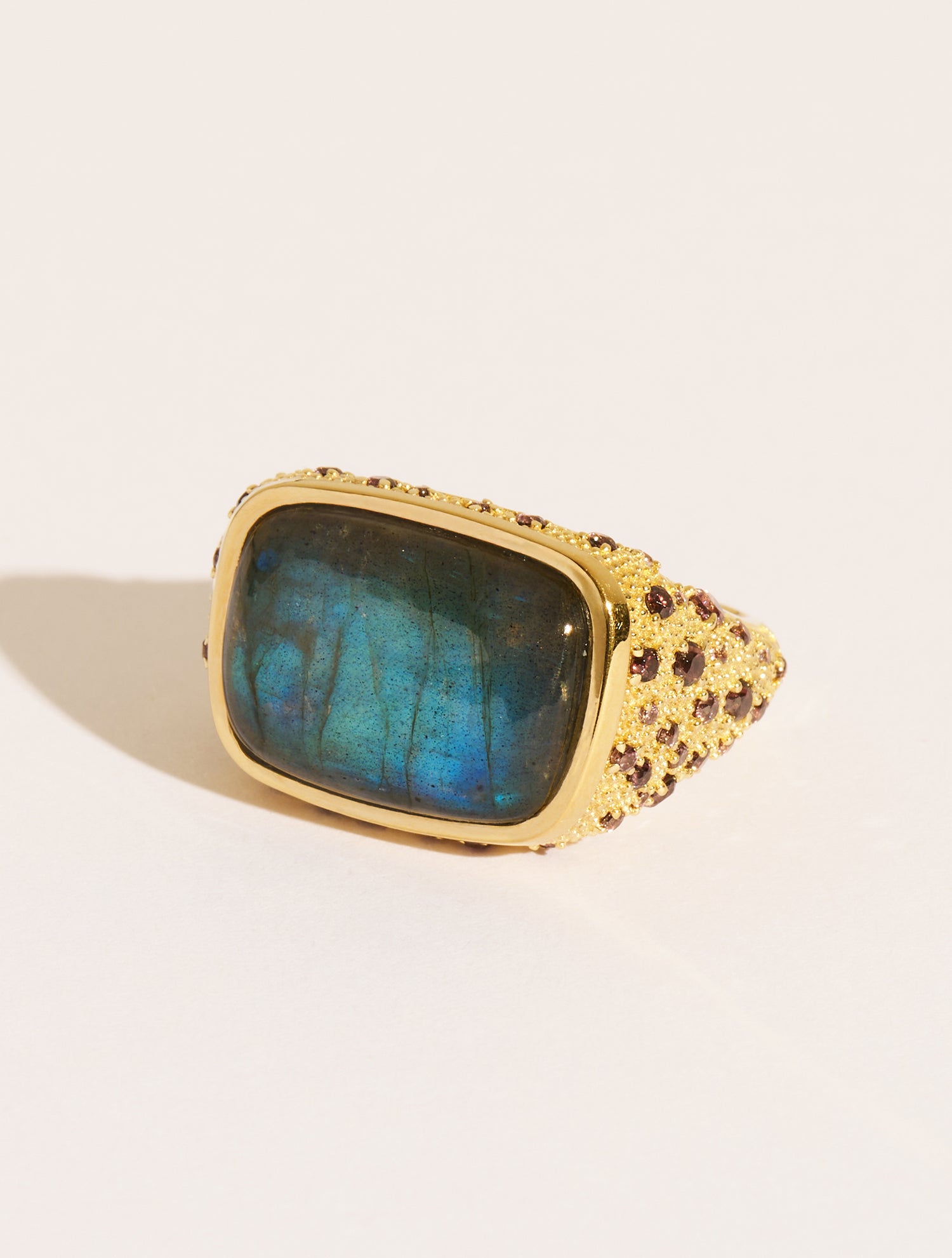 Bague Empreinte - Labradorite