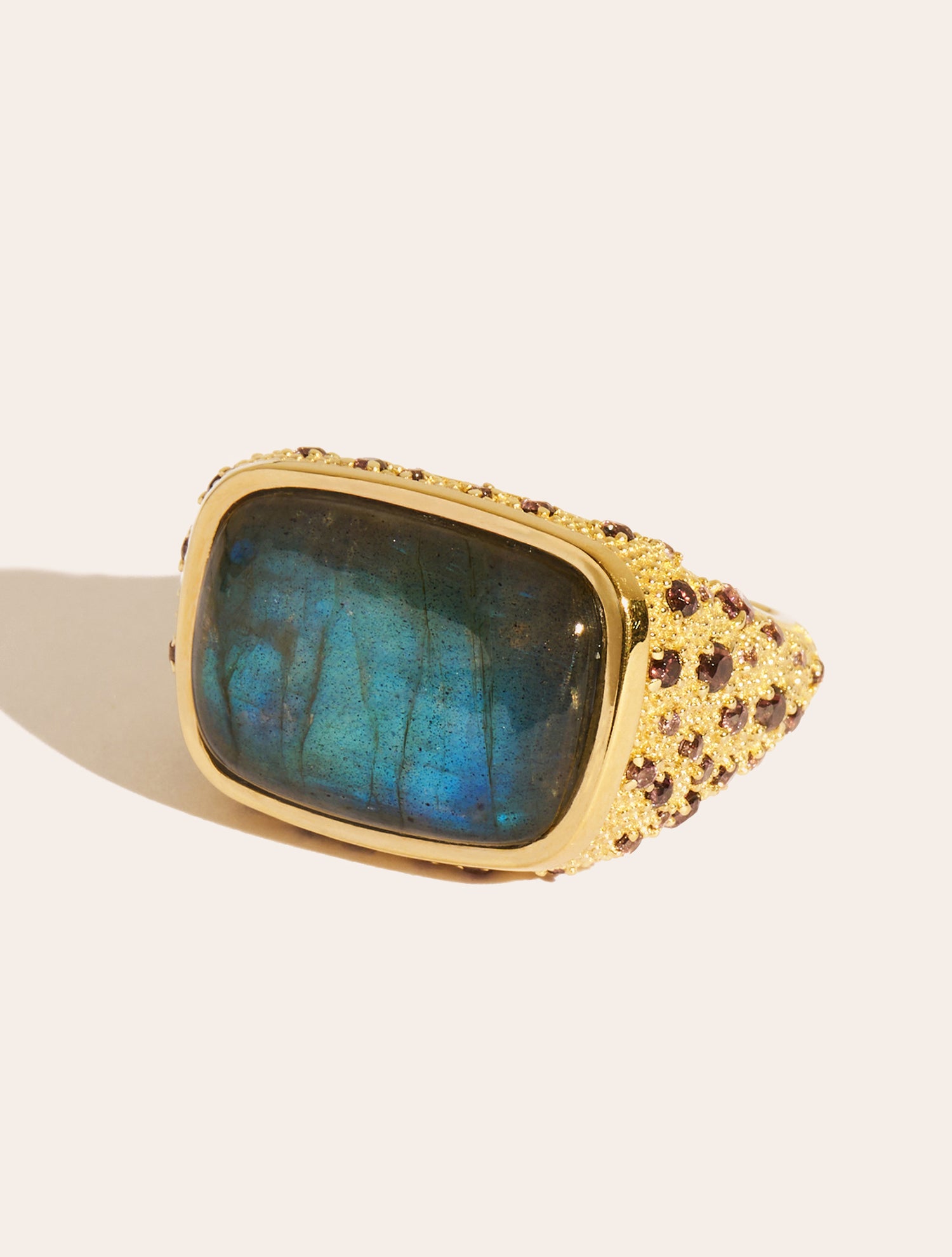 Bague Empreinte - Labradorite