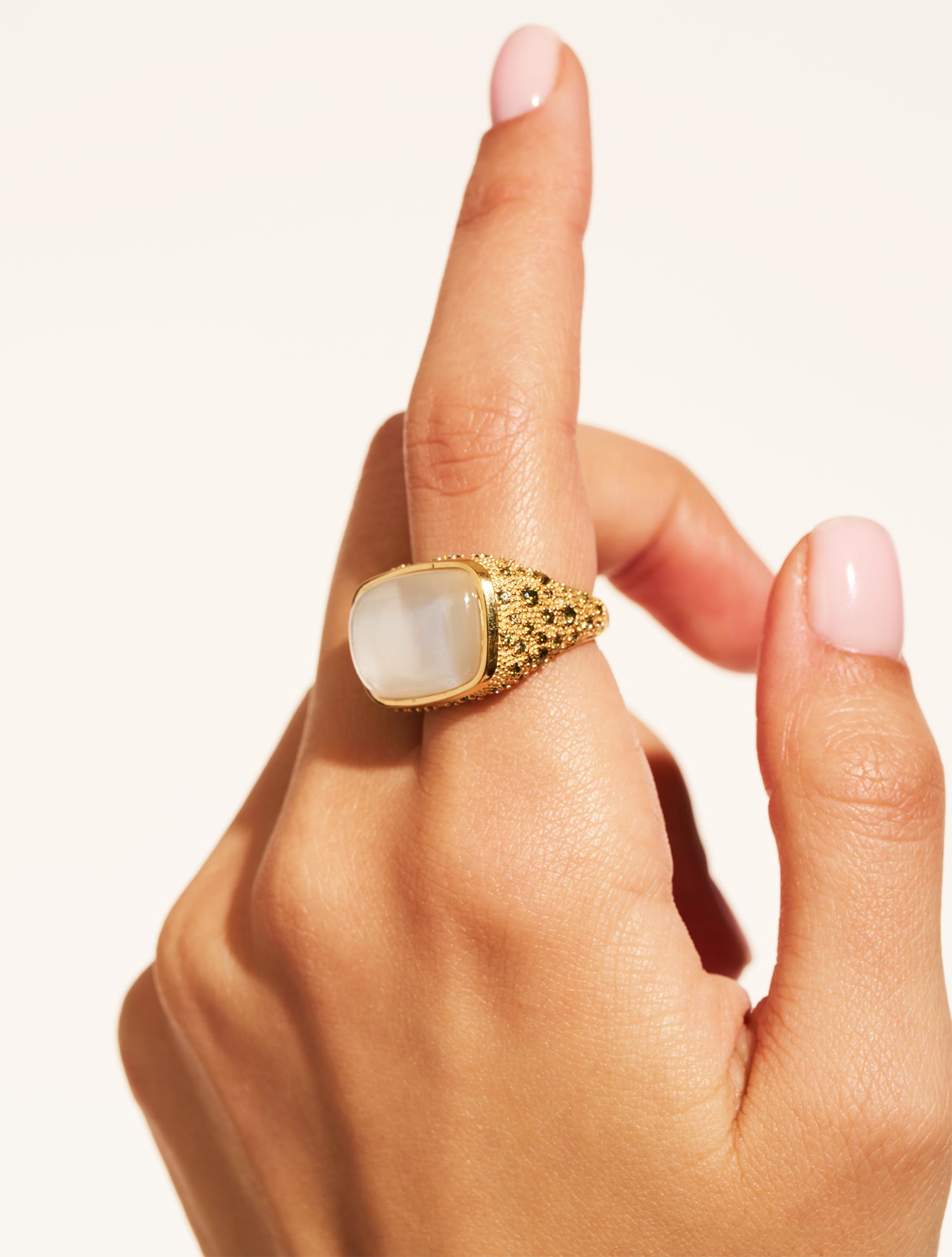 Bague Empreinte - Nacre