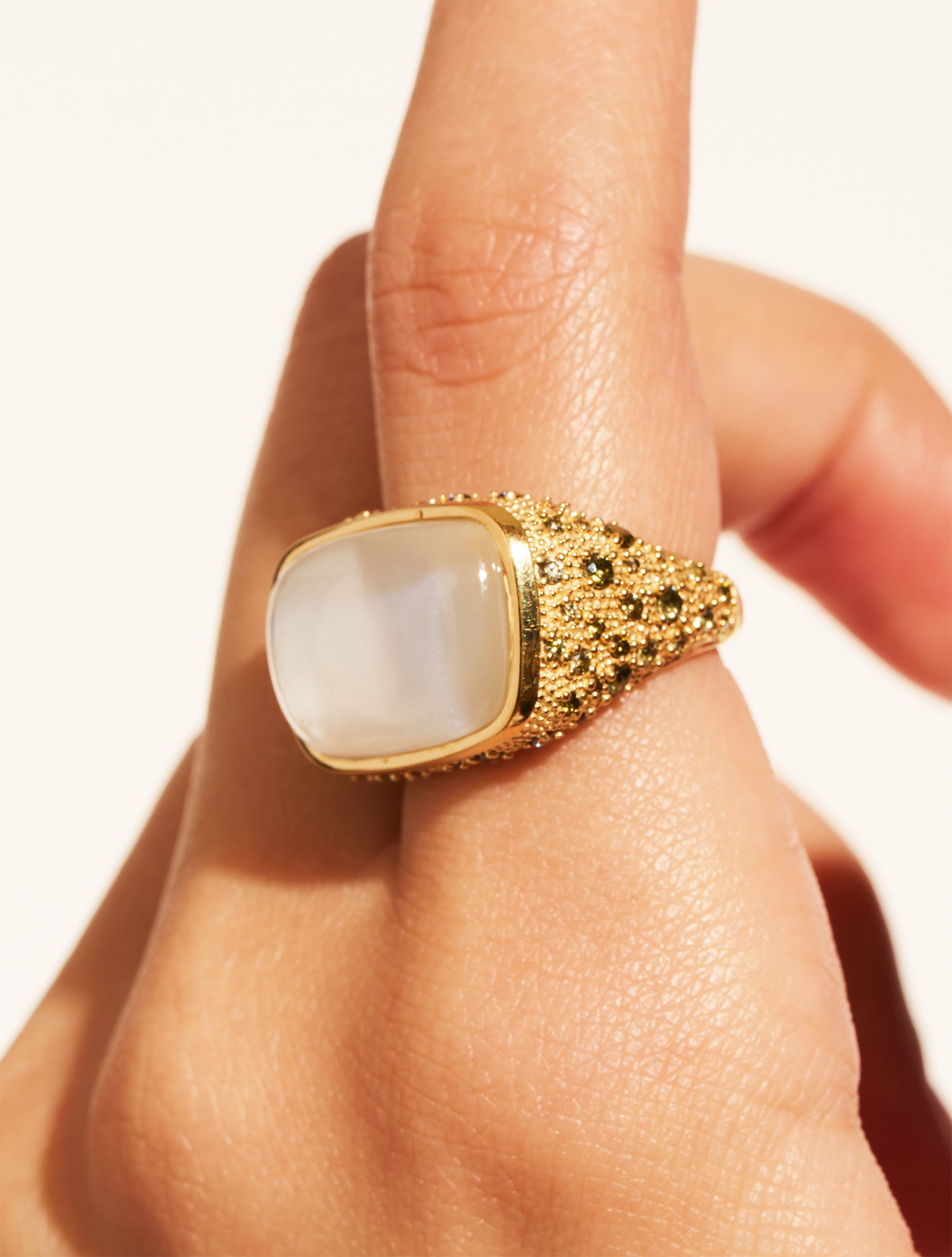 Bague Empreinte - Nacre