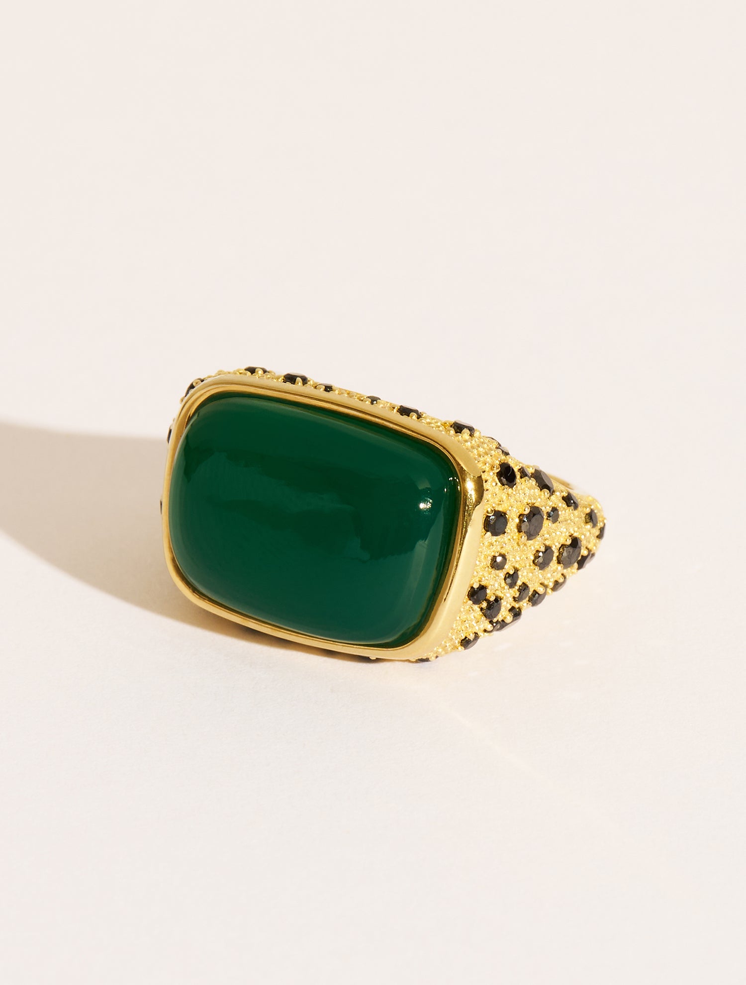 Bague Empreinte - Onyx Vert