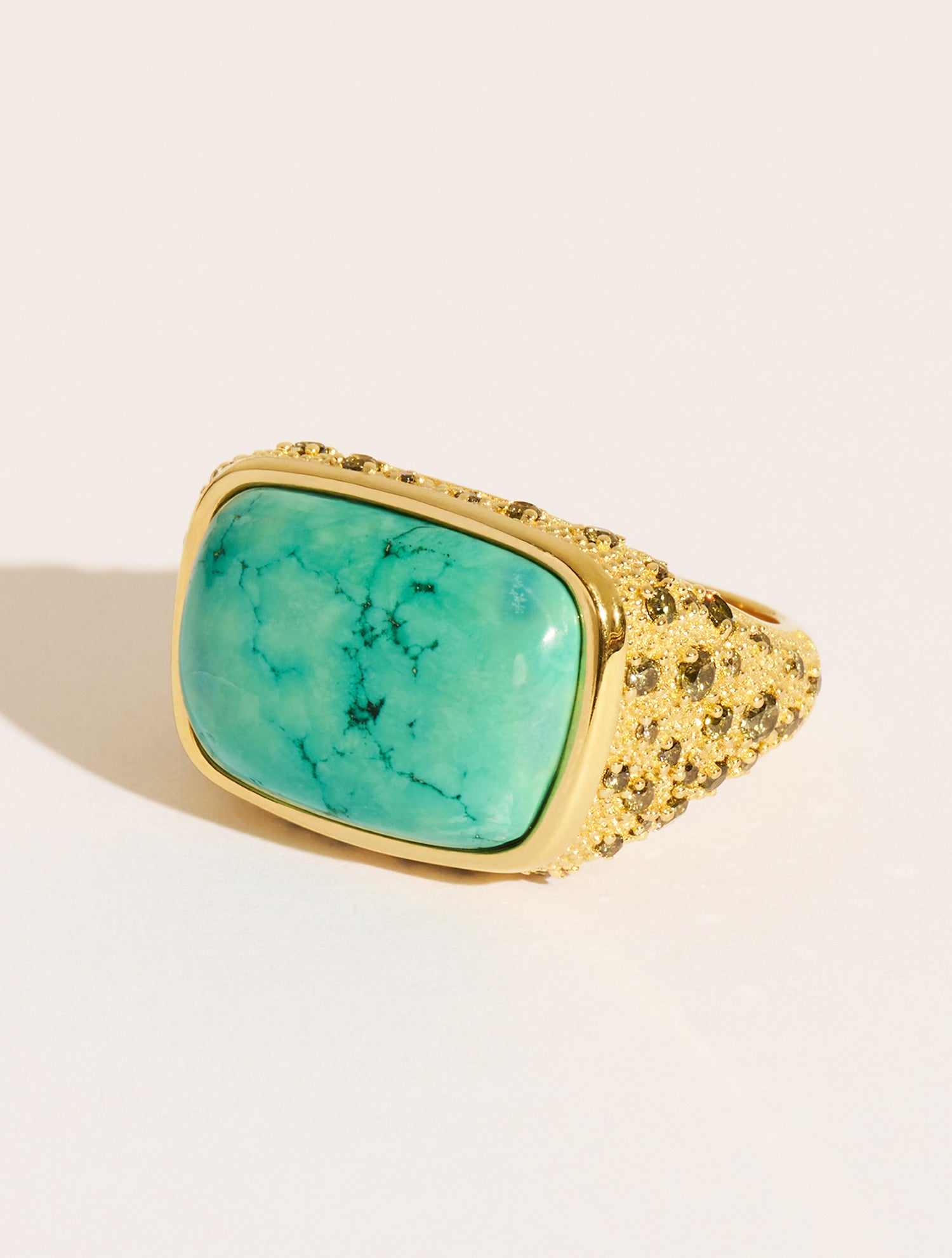 Bague Empreinte - Turquoise