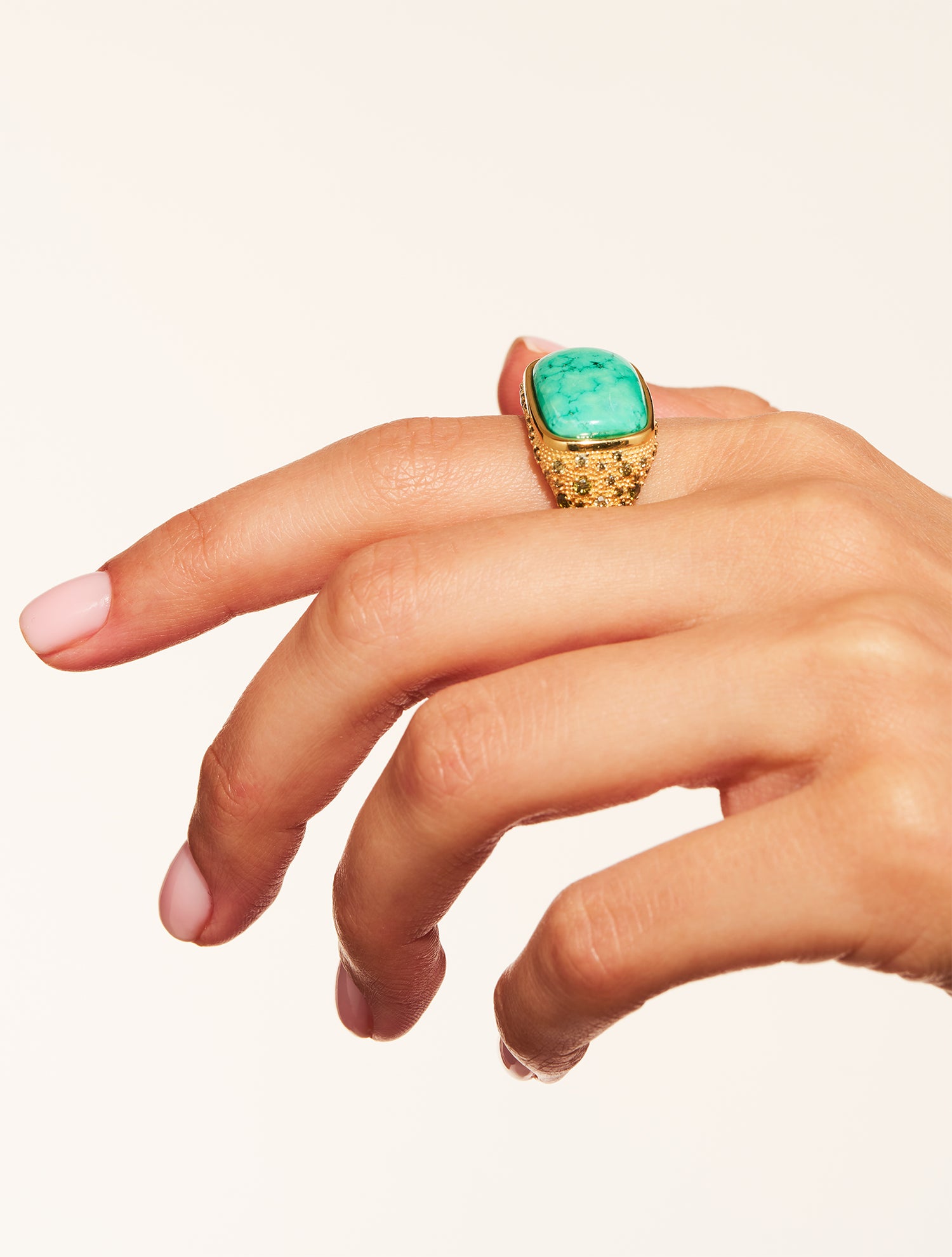 Bague Empreinte - Turquoise