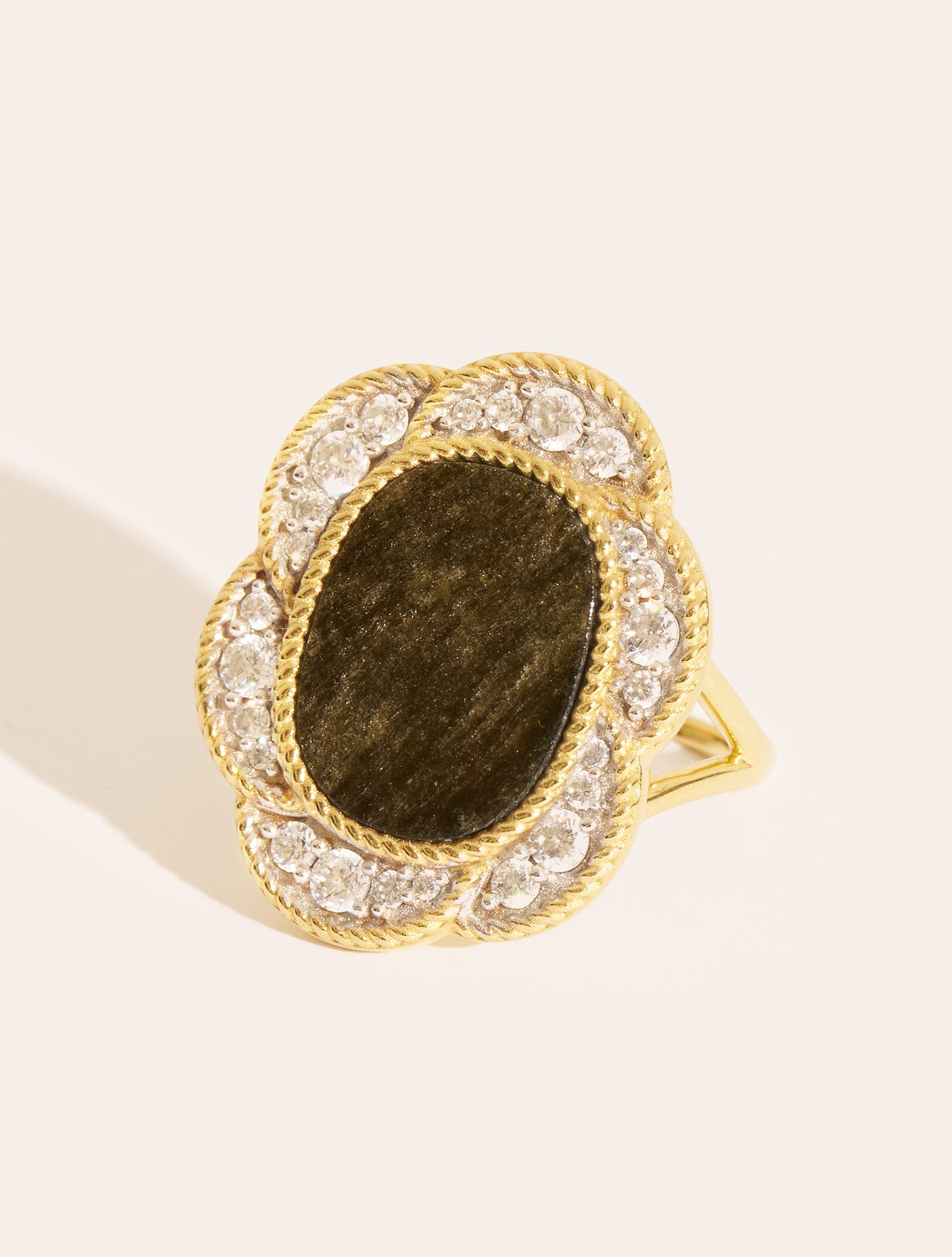 Esmée Ring - Golden Obsidian