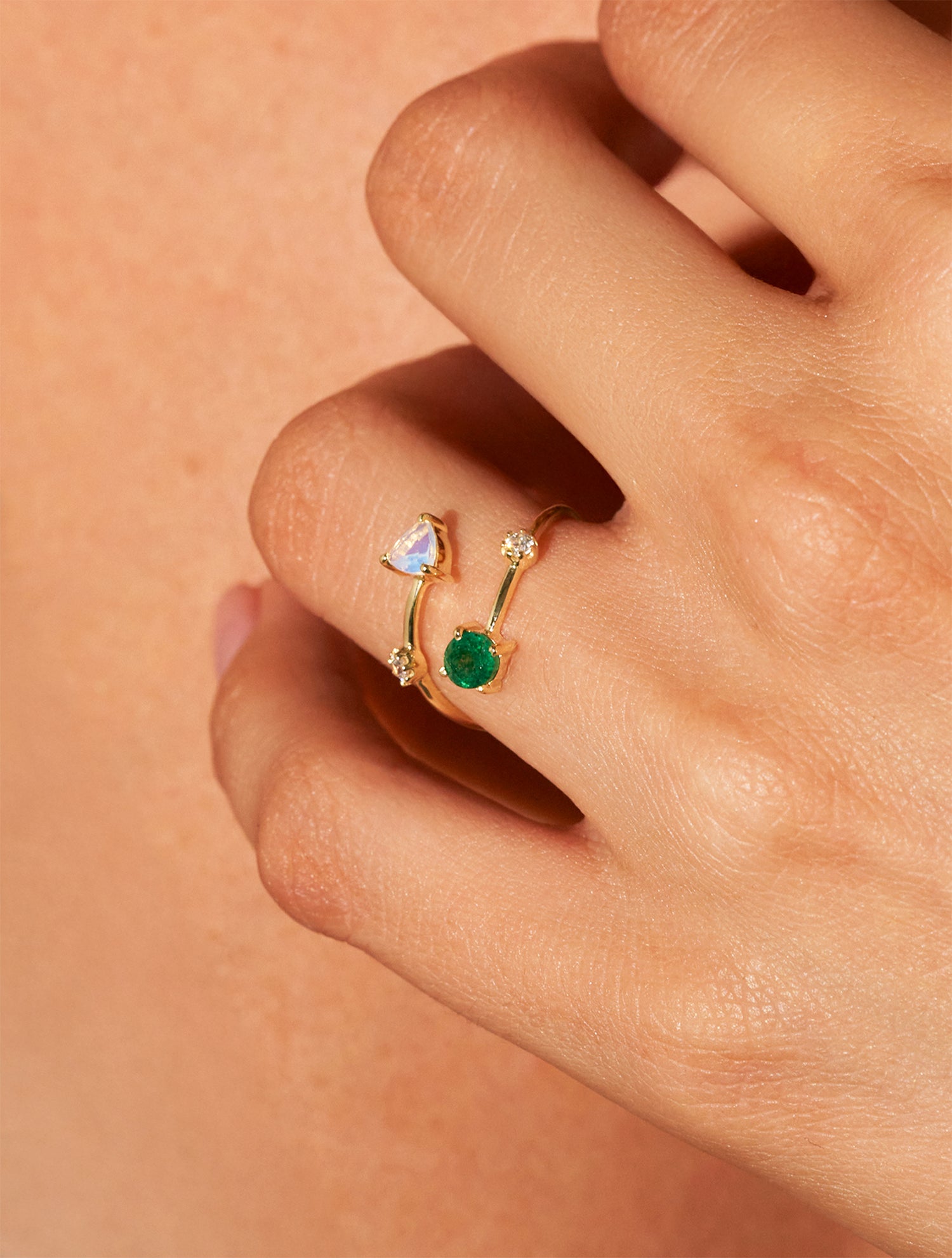 Bague Galia - Aventurine et Opalite