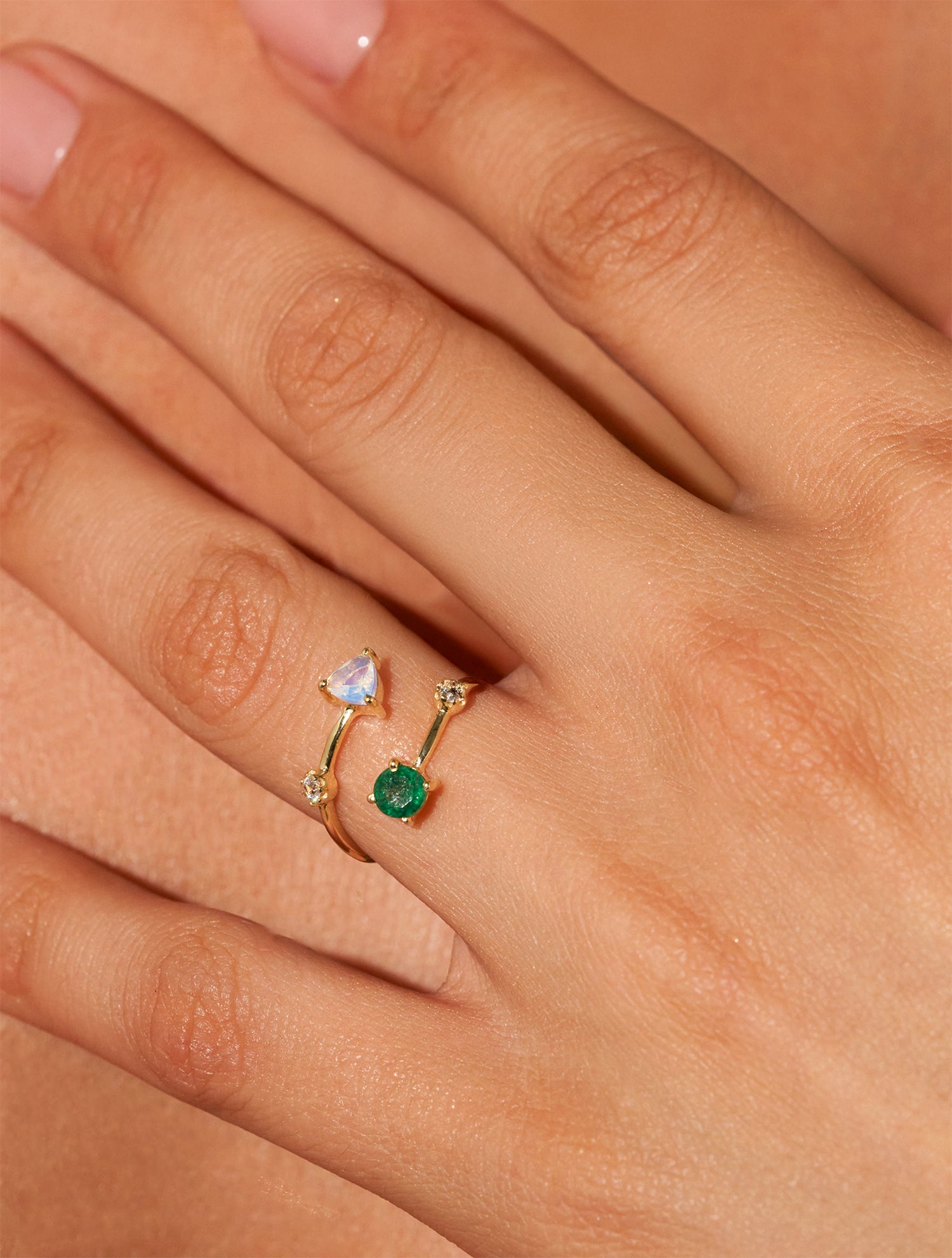 Bague Galia - Aventurine et Opalite