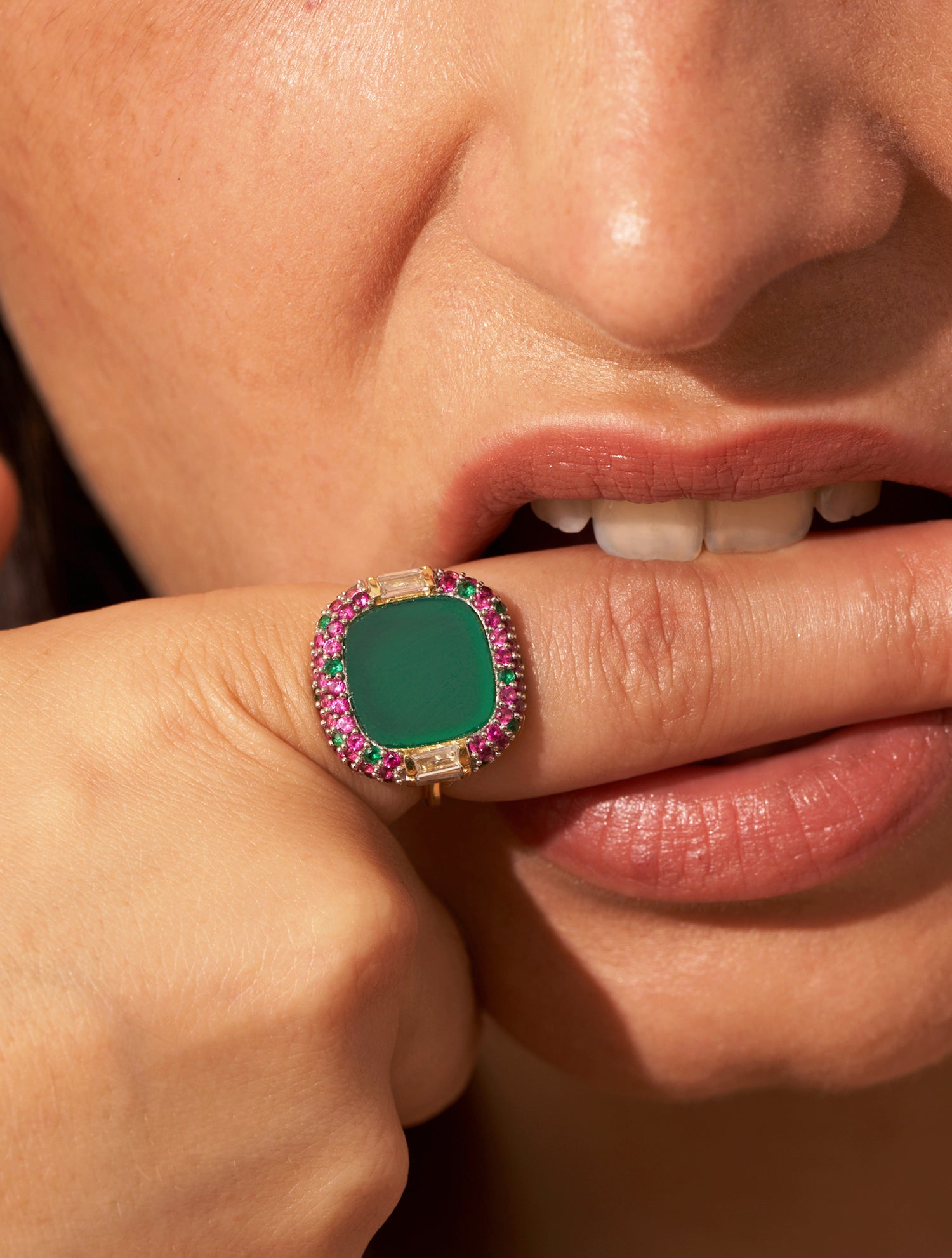 Bague Idylle - Onyx Vert