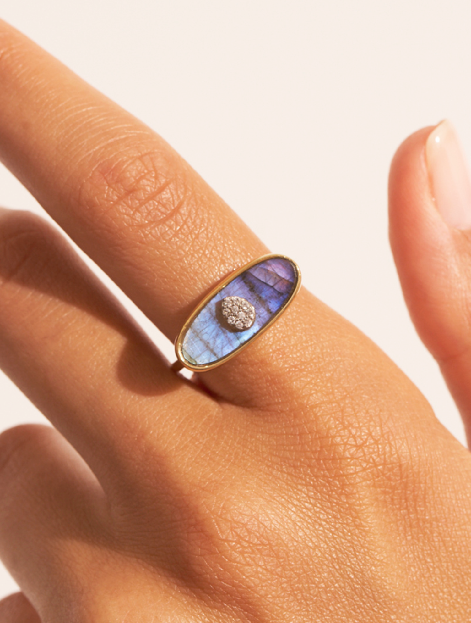 Izy 2 Ring - Labradorite