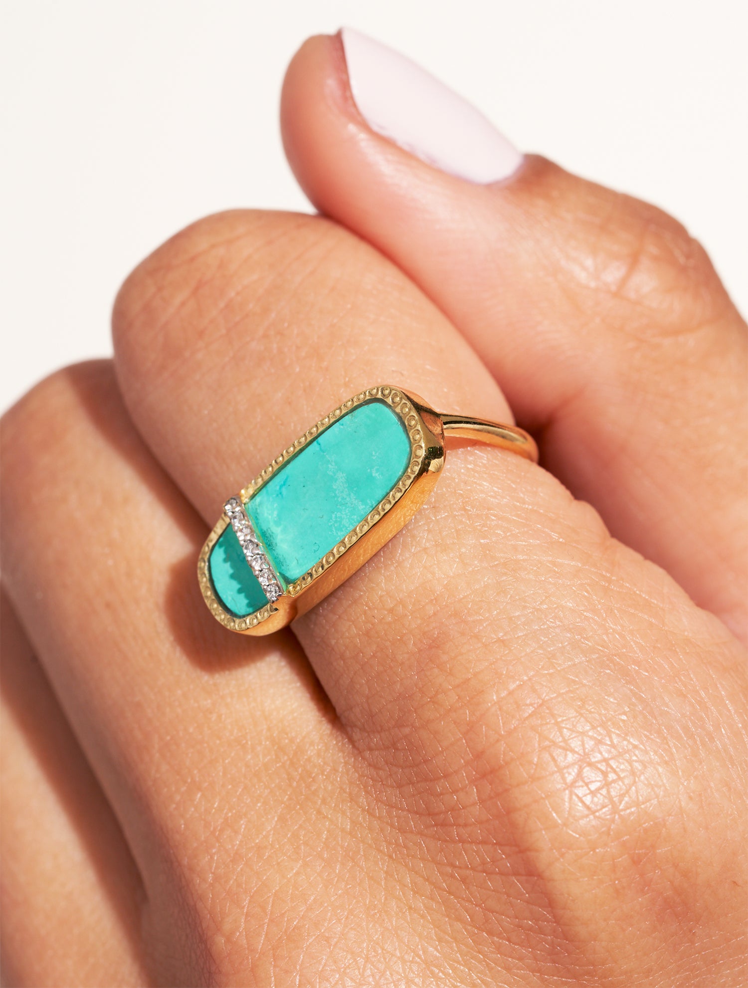 Izy 3 Ring - Turquoise