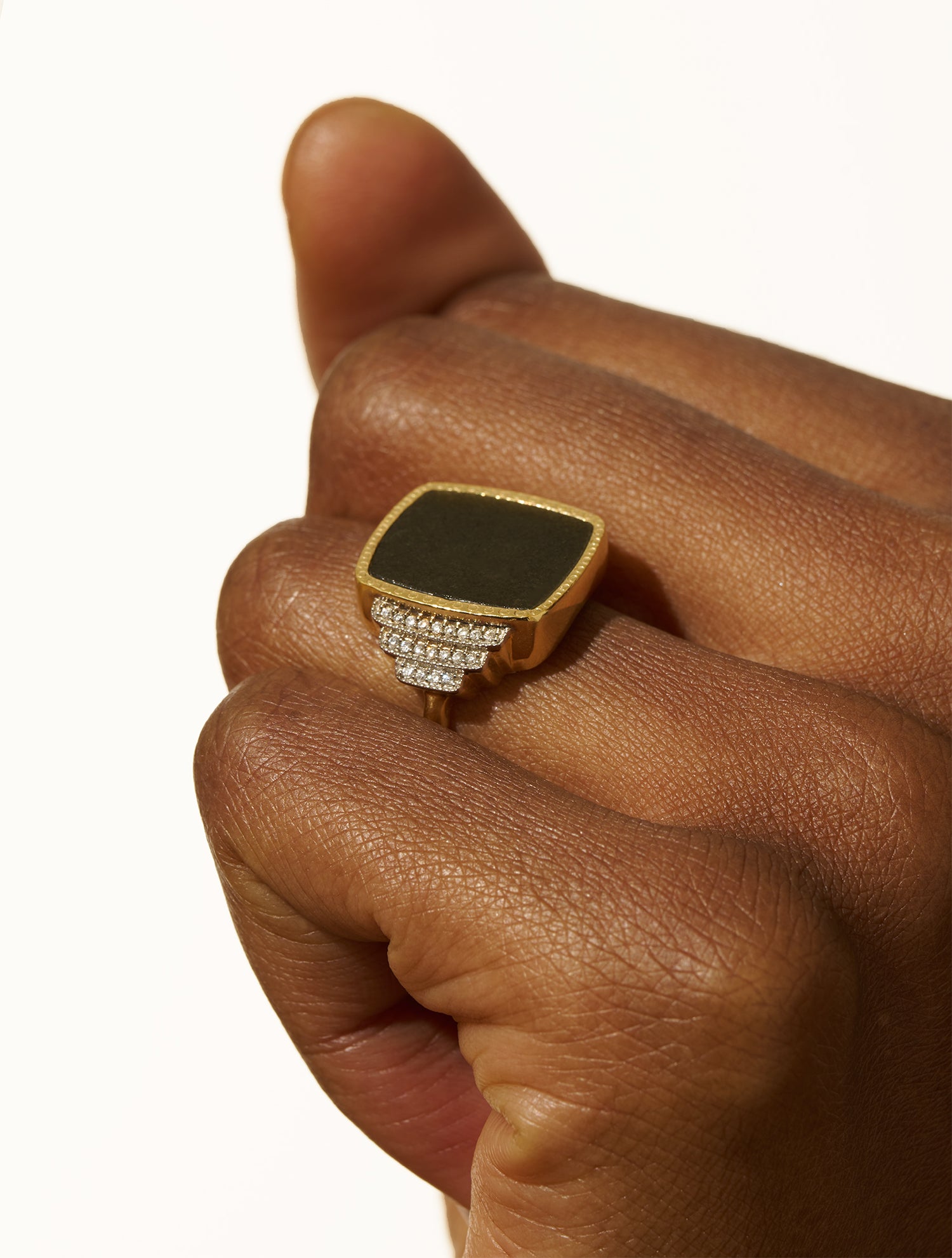 Kara Ring - Golden Obsidian